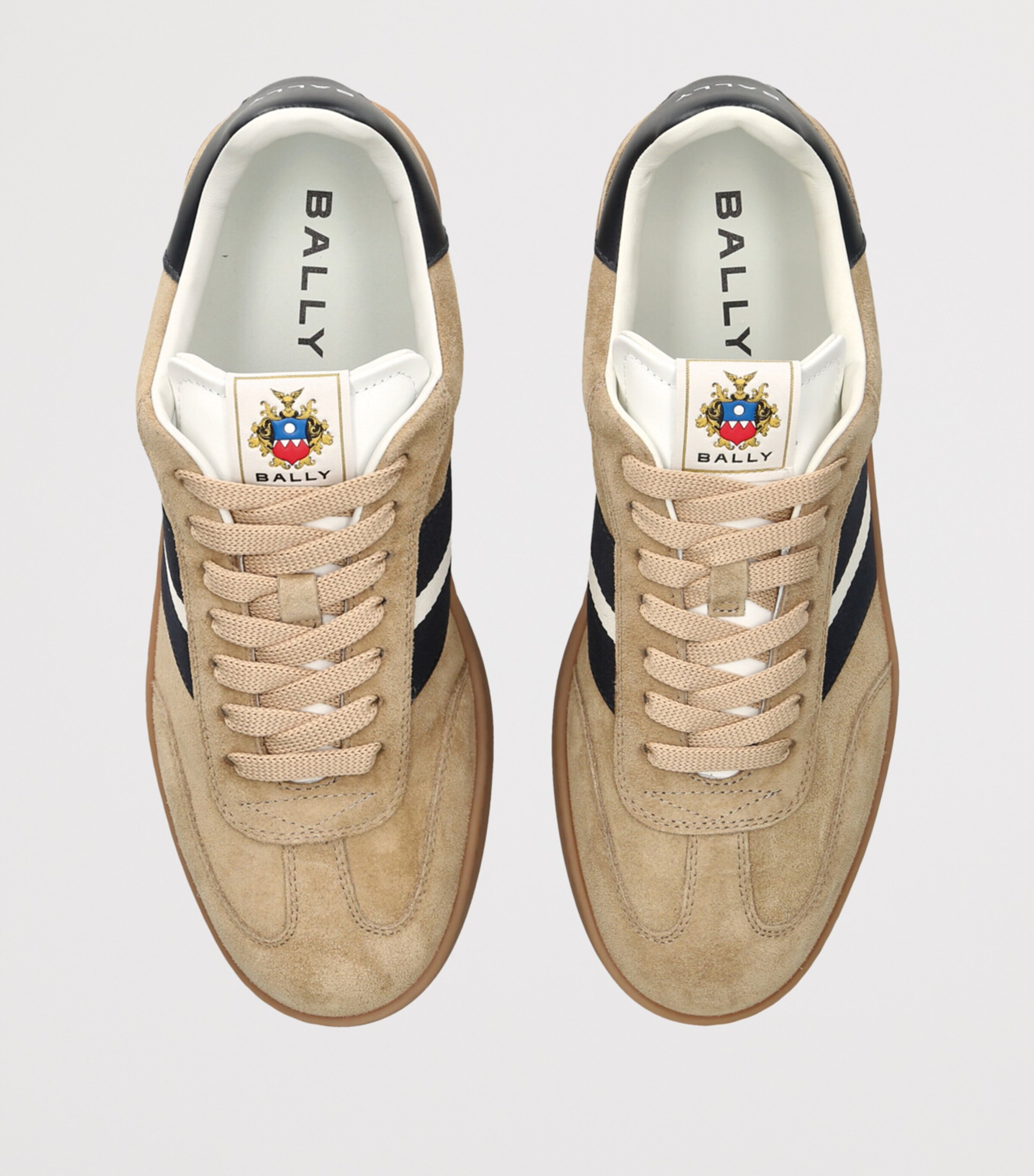 Bally Beige Suede Roget Sneakers | Harrods UK