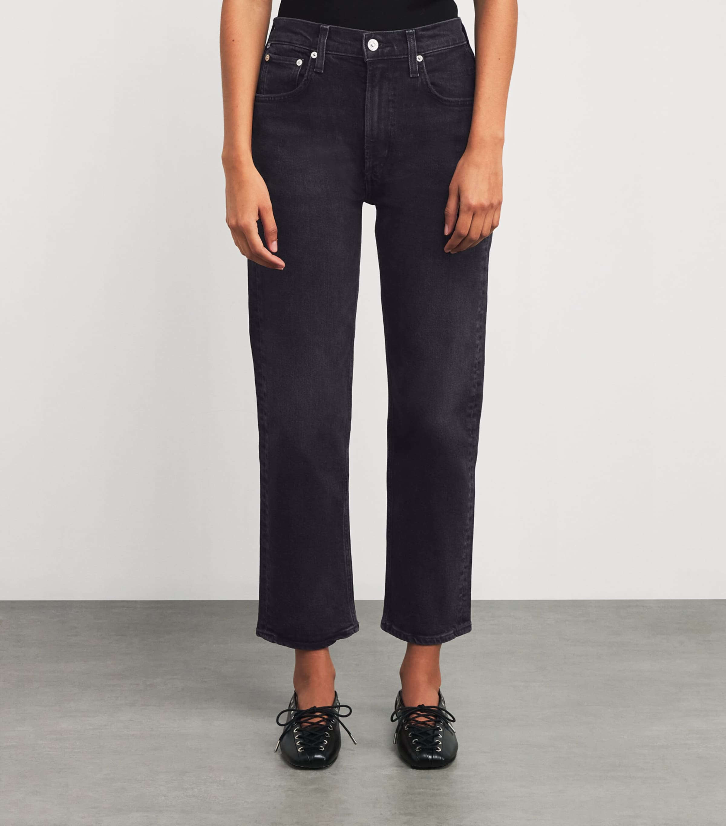 High-Rise Delfina Straight Jeans WLOW Image 3
