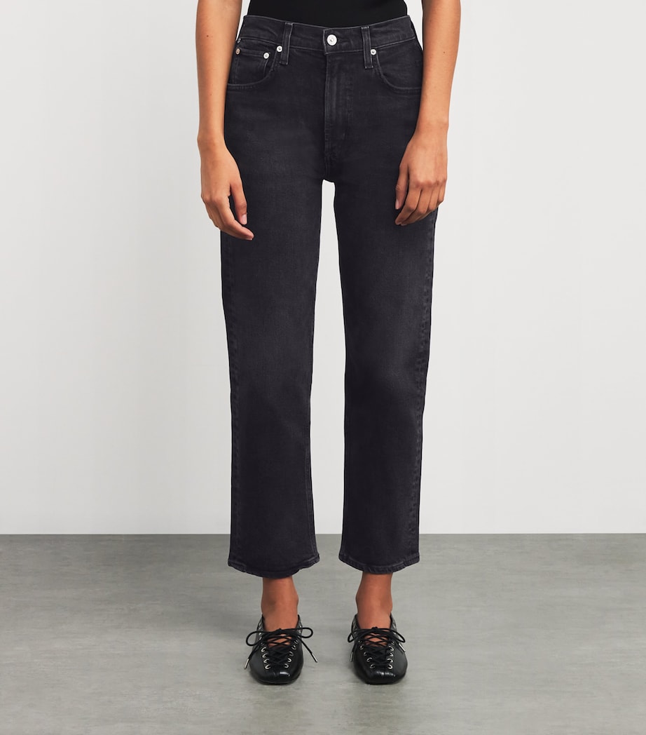 High-Rise Delfina Straight Jeans WLOW Image 3