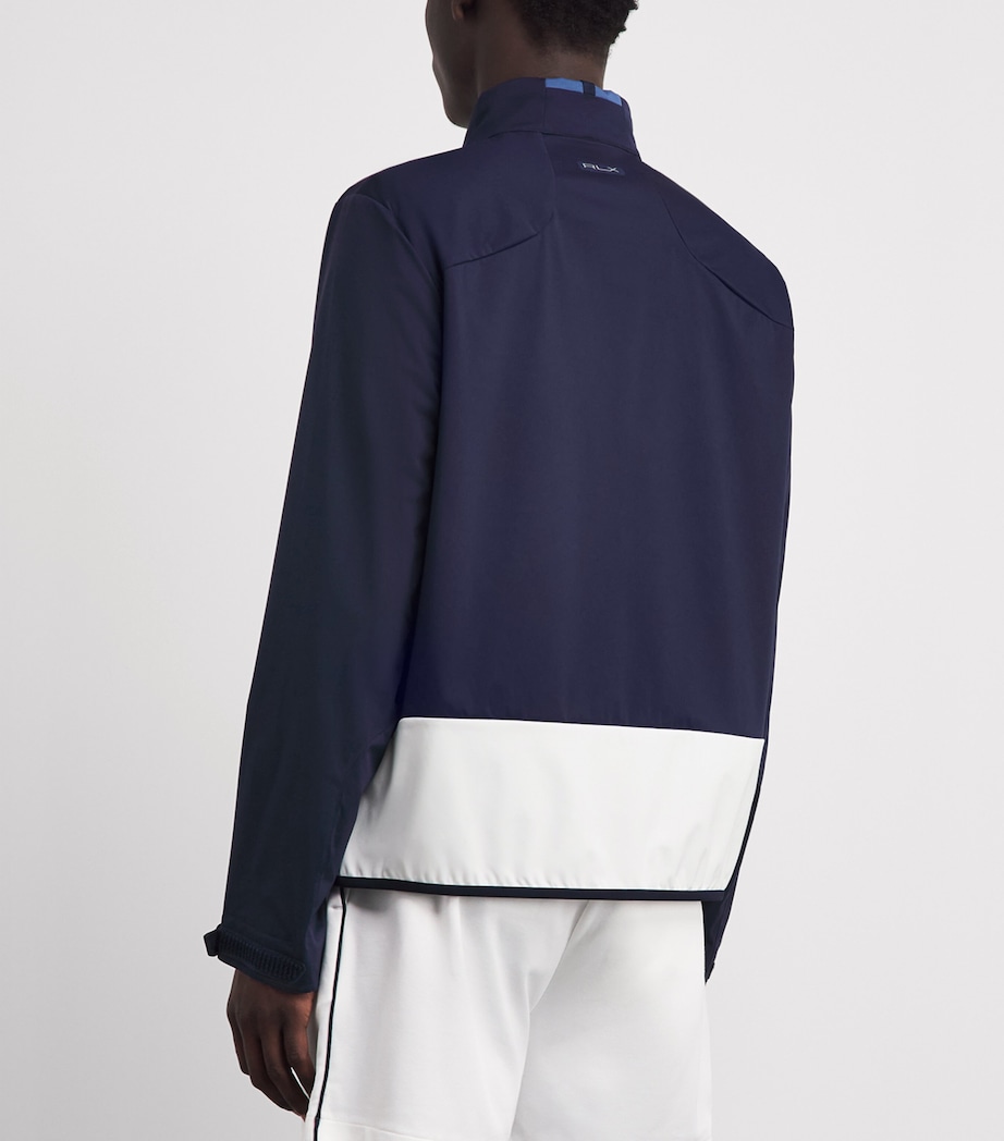 RLX Ralph Lauren Mens Colour-Block Packable Jacket White / Navy Image 5