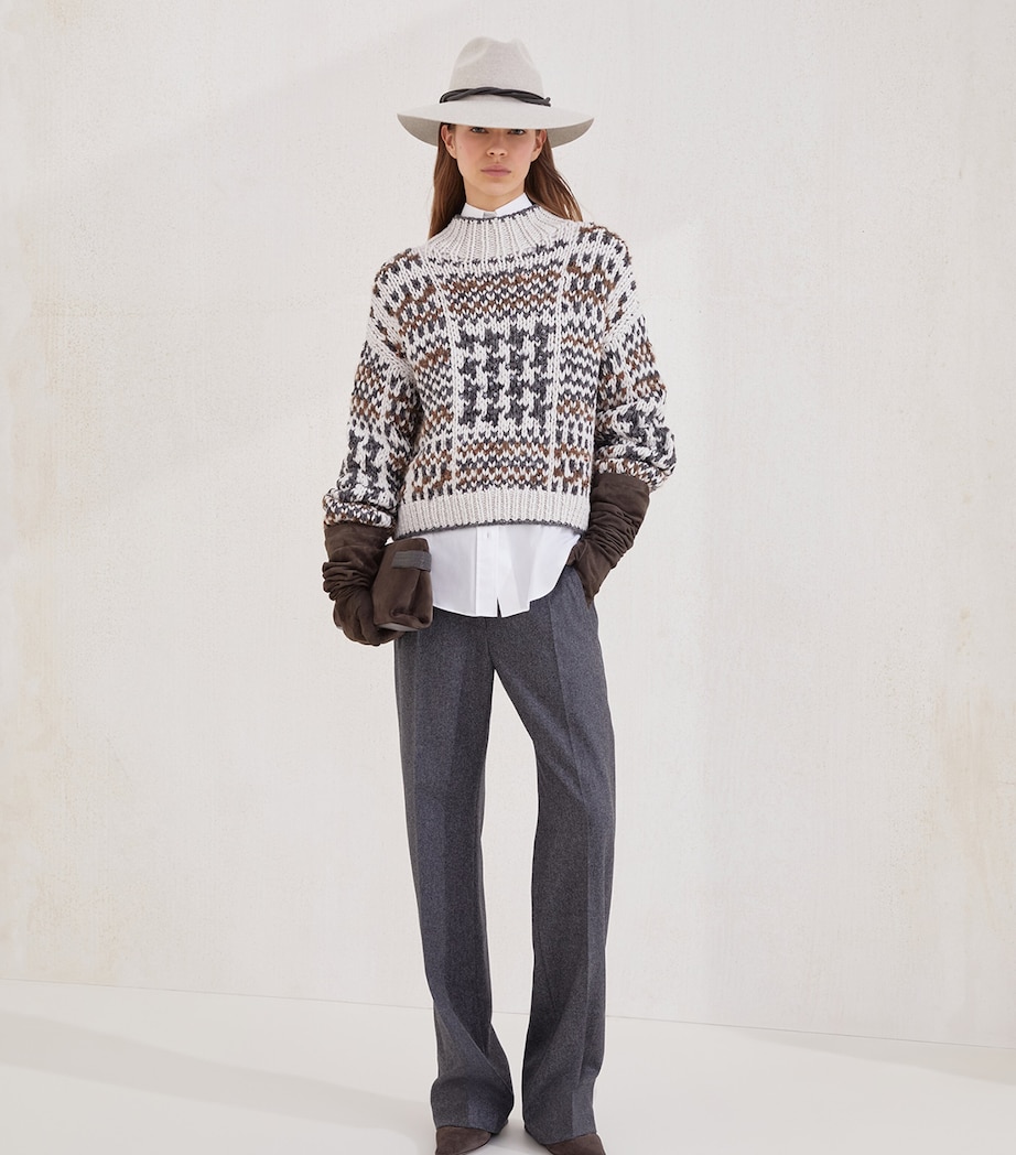 Cashmere Prince of Wales OPERA Sweater C9610 Image 4