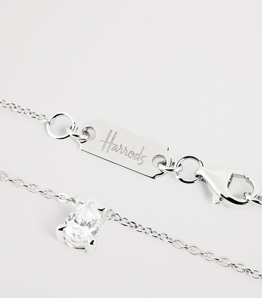 White Gold and Diamond Pendant Necklace (0.50ct) WHITE GOLD Image 5