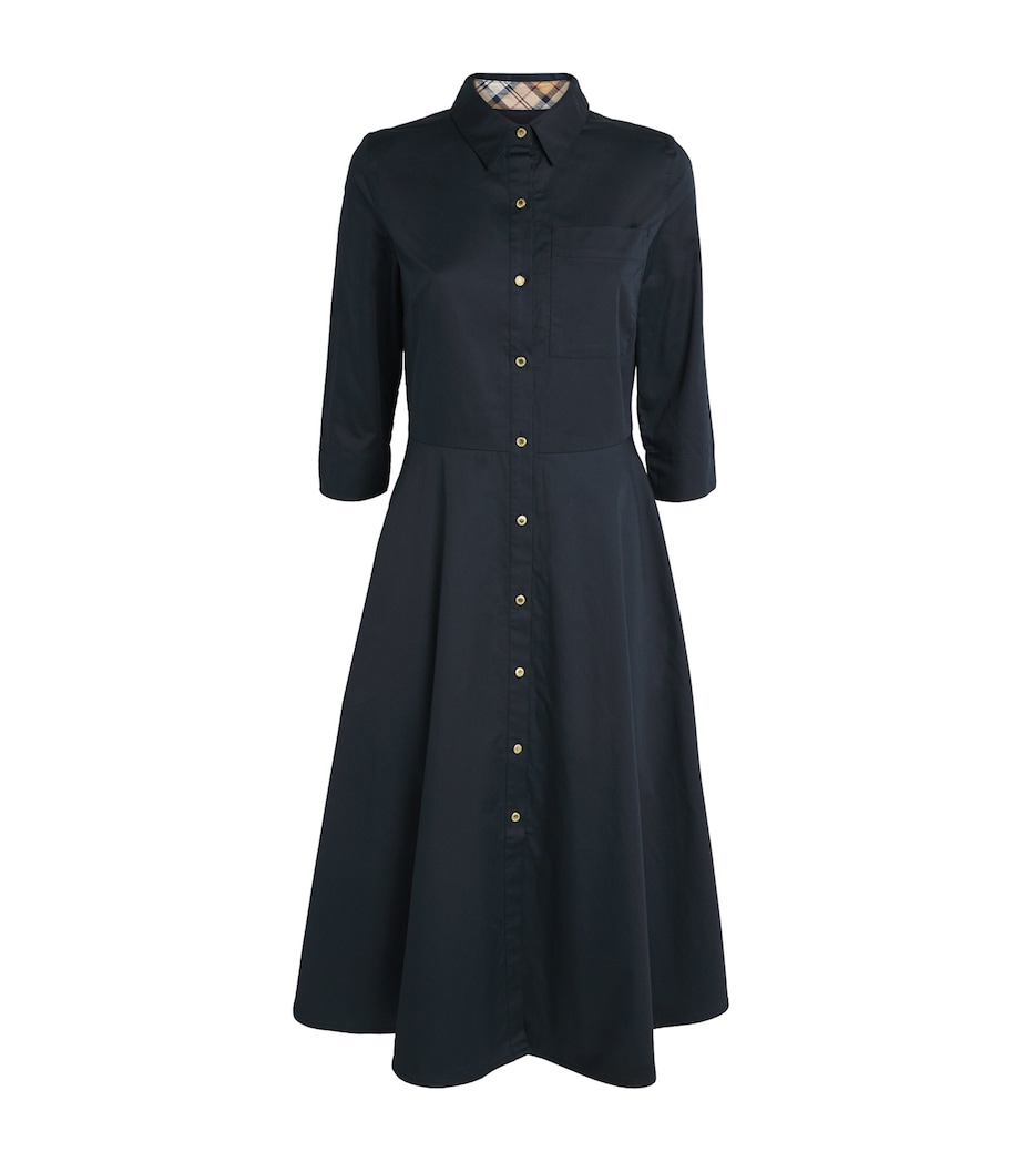 Waxed Saffron Midi Dress DARK NAVY Image 1