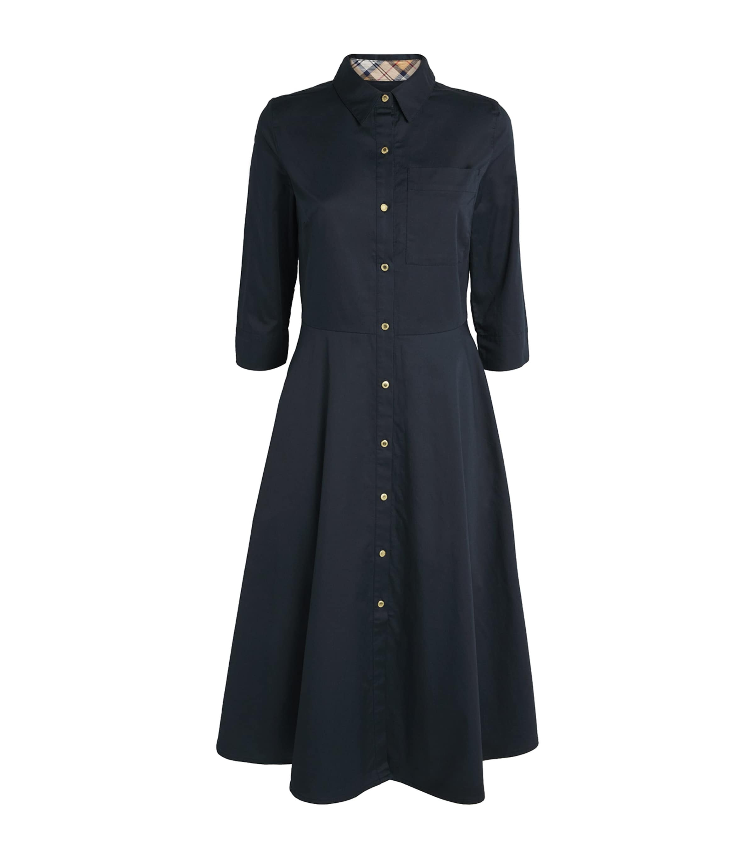 Barbour Waxed Saffron Midi Dress | Women Clothing | Dresses | Midi Dresses | Shirt Dresses | Day Dresses | Designers | Barbour