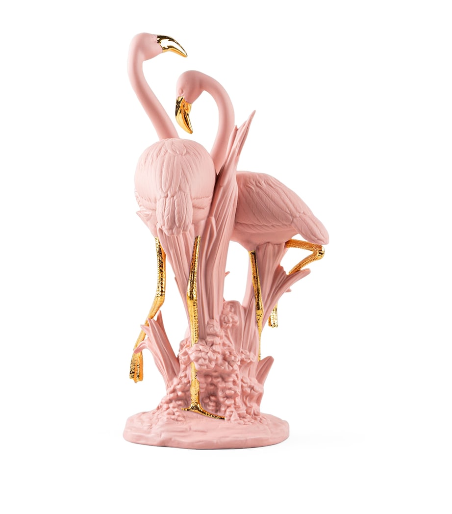 The Flamingos Sculpture PINK & GOLD Image 5
