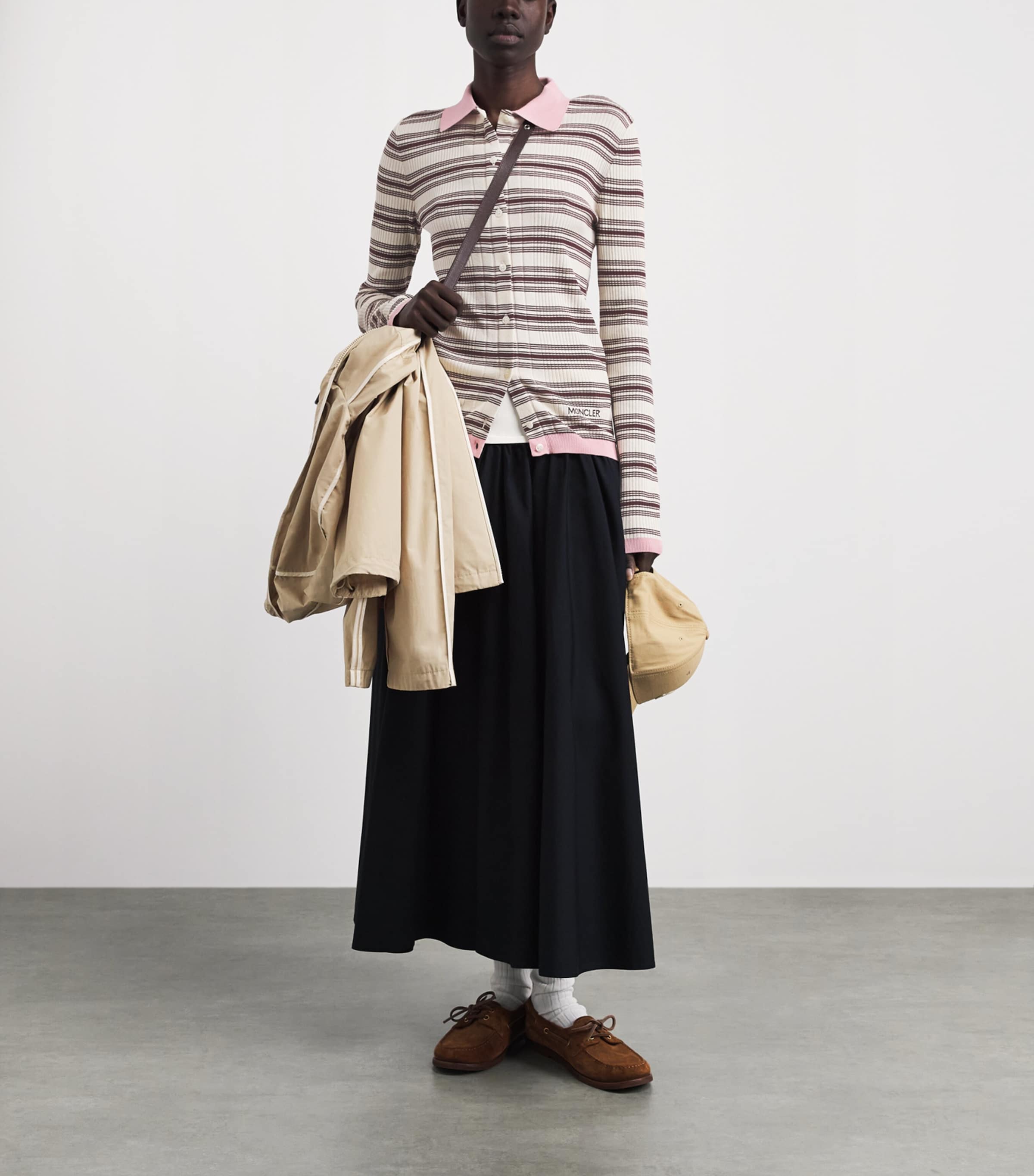 Moncler Womens Cotton Polo Sweater Image 2