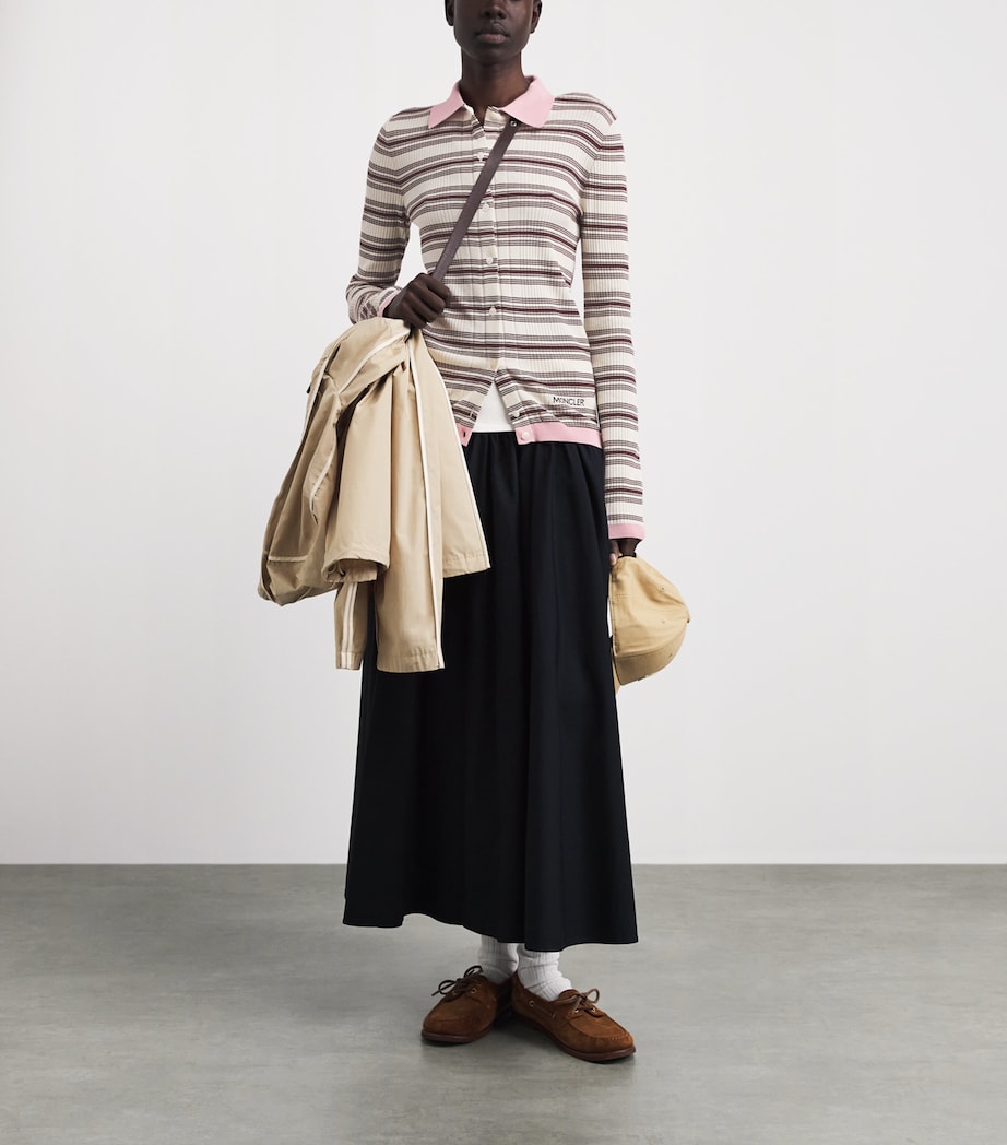 Moncler Womens Cotton Polo Sweater Image 2