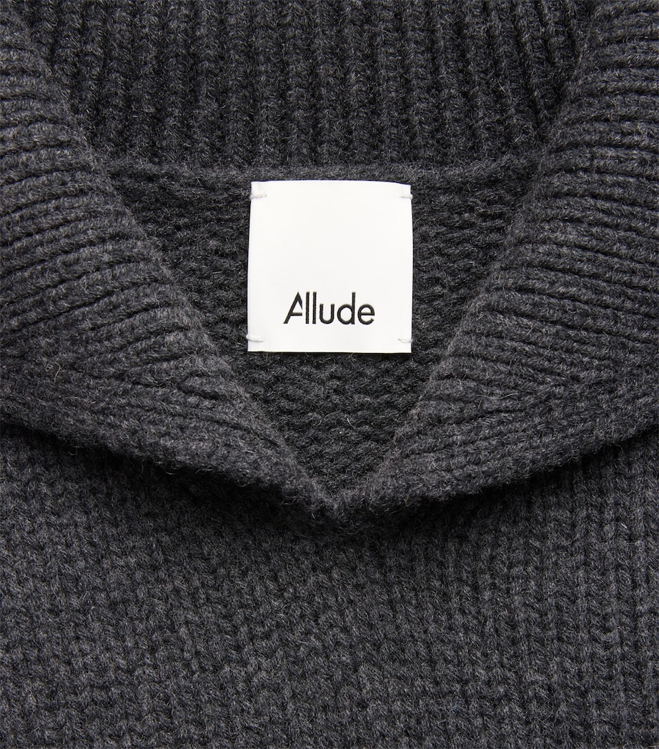 Allude Mens Cashmere Collared Sweater Image 6