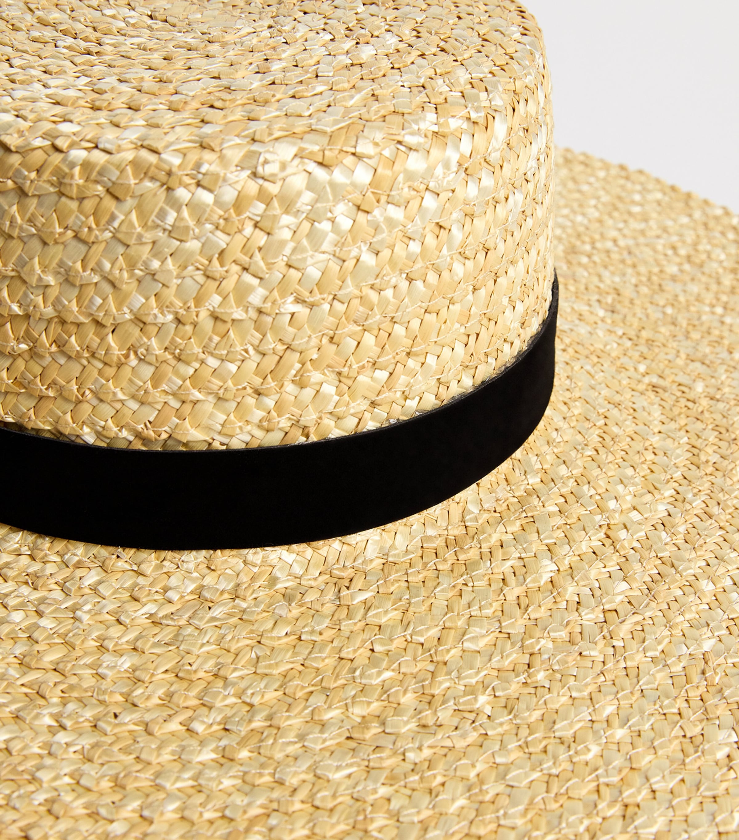 Raffia Mira Boater Hat MAPLE Image 4