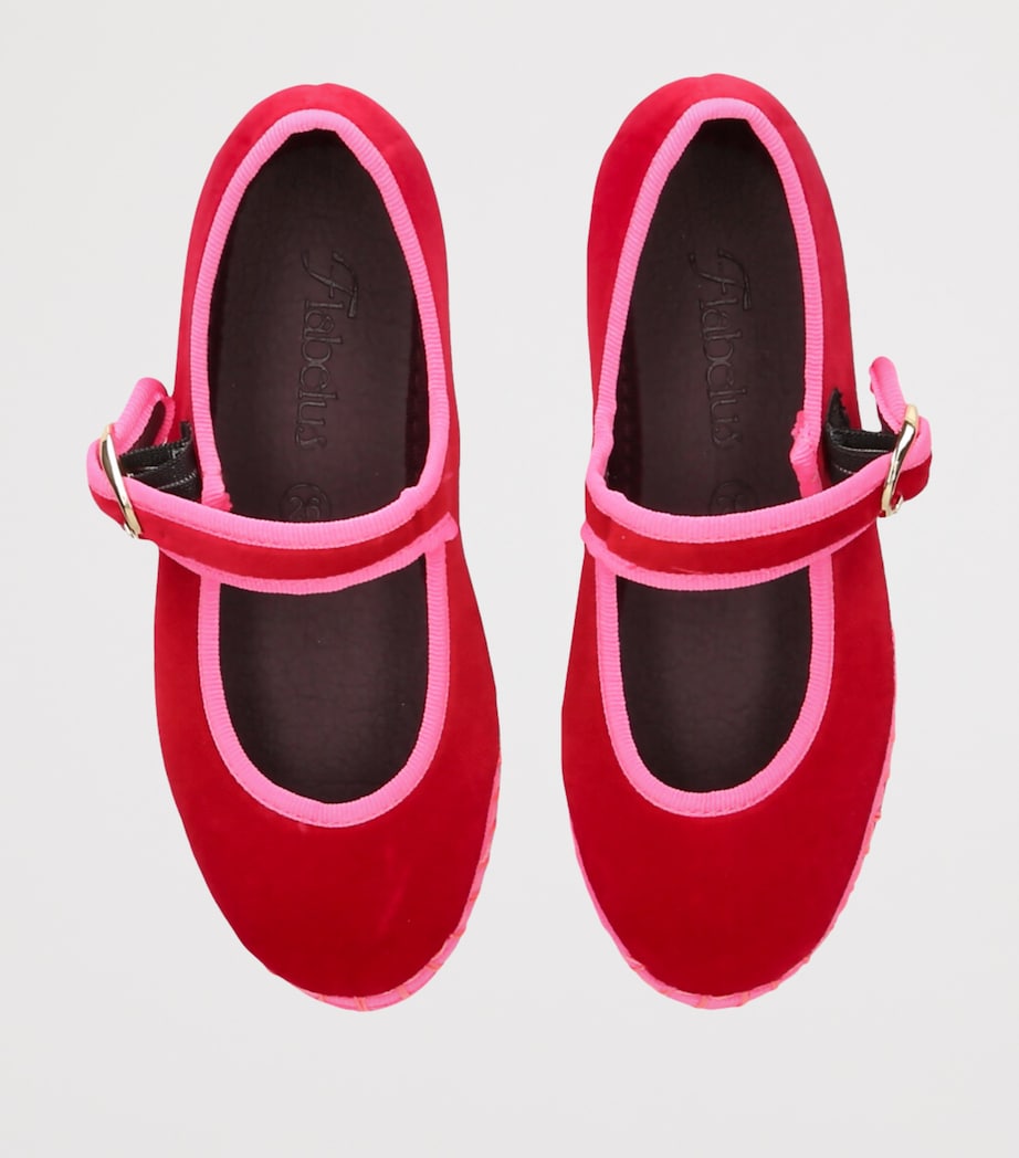 Velvet Aurelie Mary Jane Flats RED COMB Image 4