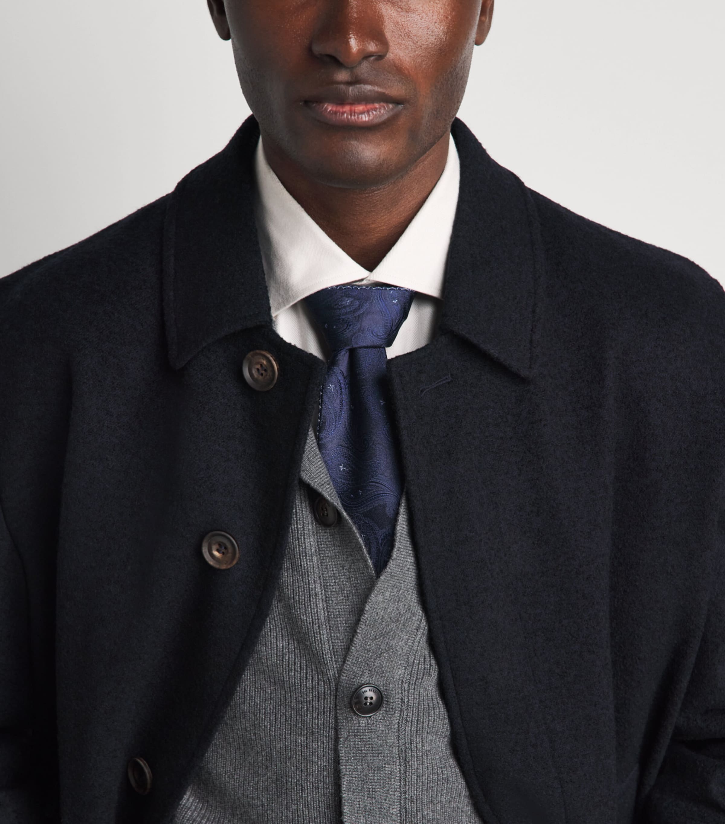 Corneliani Silk Jacquard Tie Blue Image 2