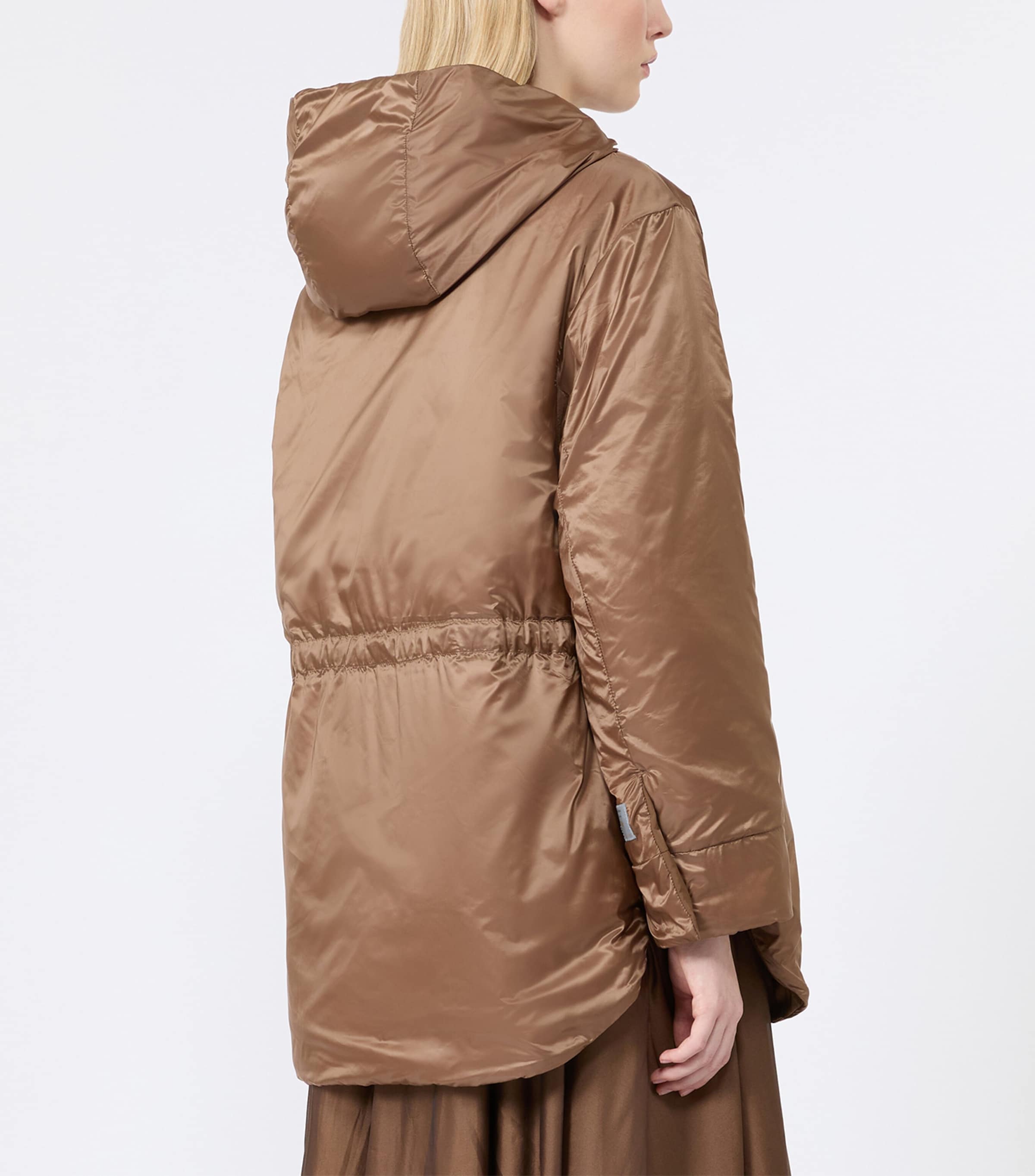 Max Mara Womens Water-Repellent Reversible Parka Honey Image 6