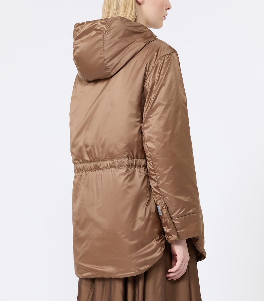 Max Mara Womens Water-Repellent Reversible Parka Honey Image 6