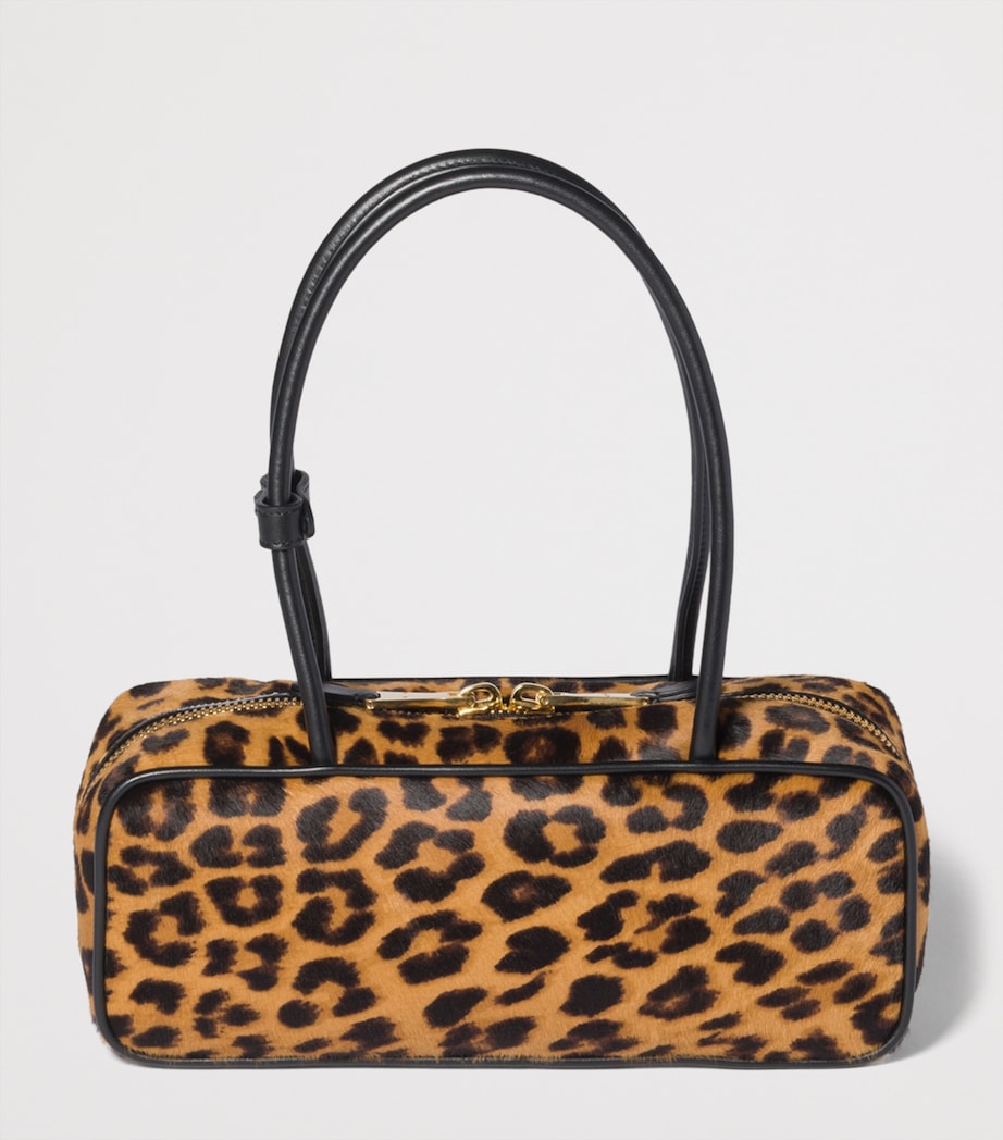 Calf Hair Leopard Beau Top-Handle Bag F0151 Image 3