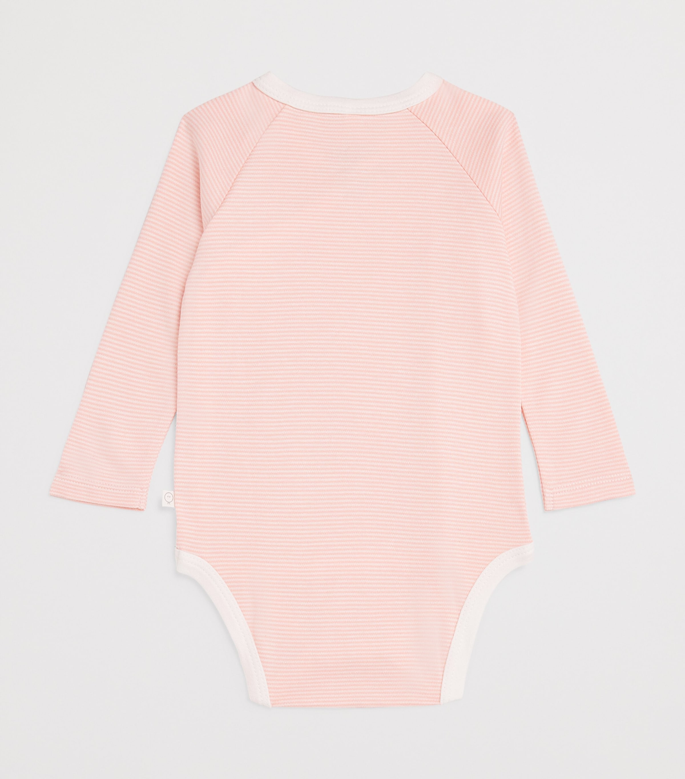 Bamboo-Blend Kimono Bodysuit (9-12 Months) BLUSH STRIPE Image 3