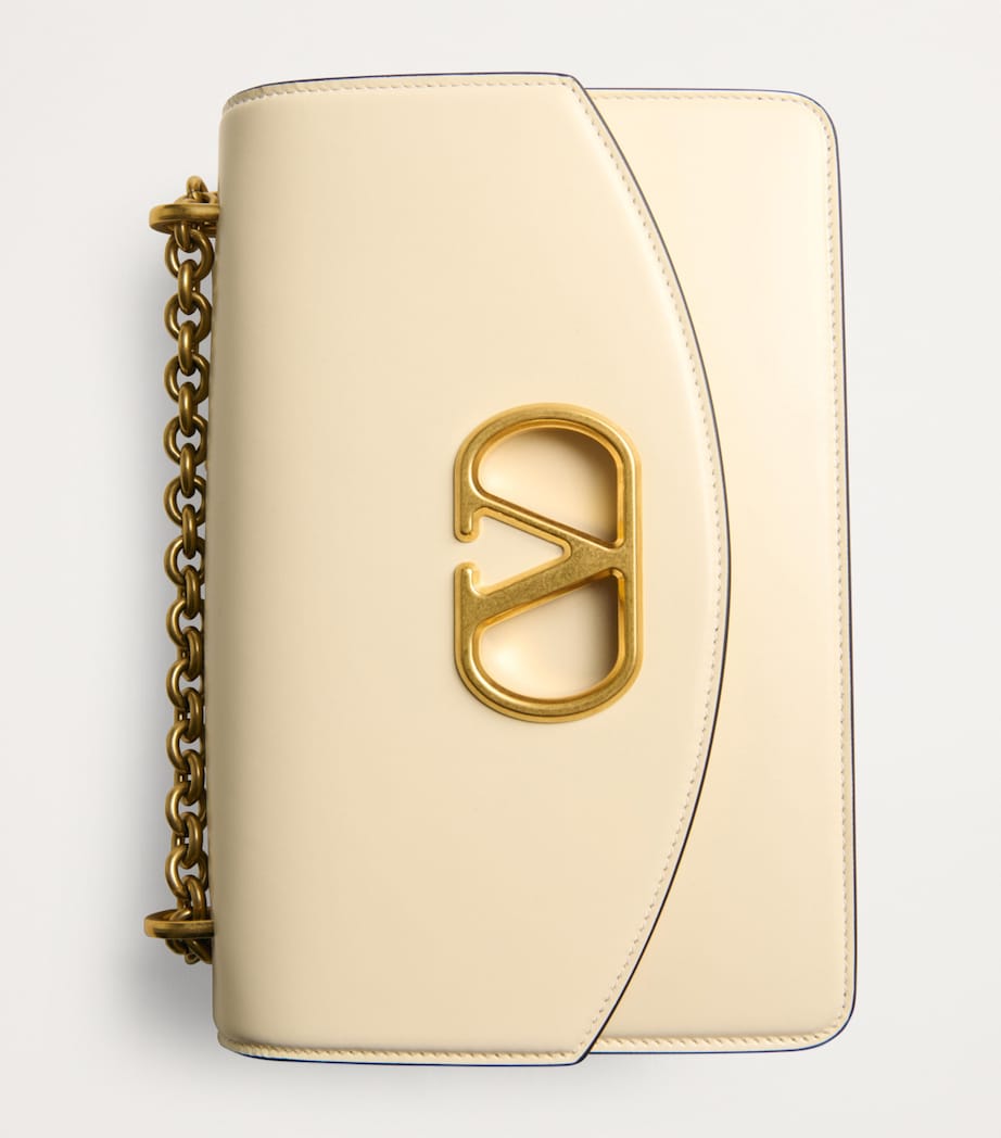 Calf Leather Vain Shoulder Bag REN Image 9