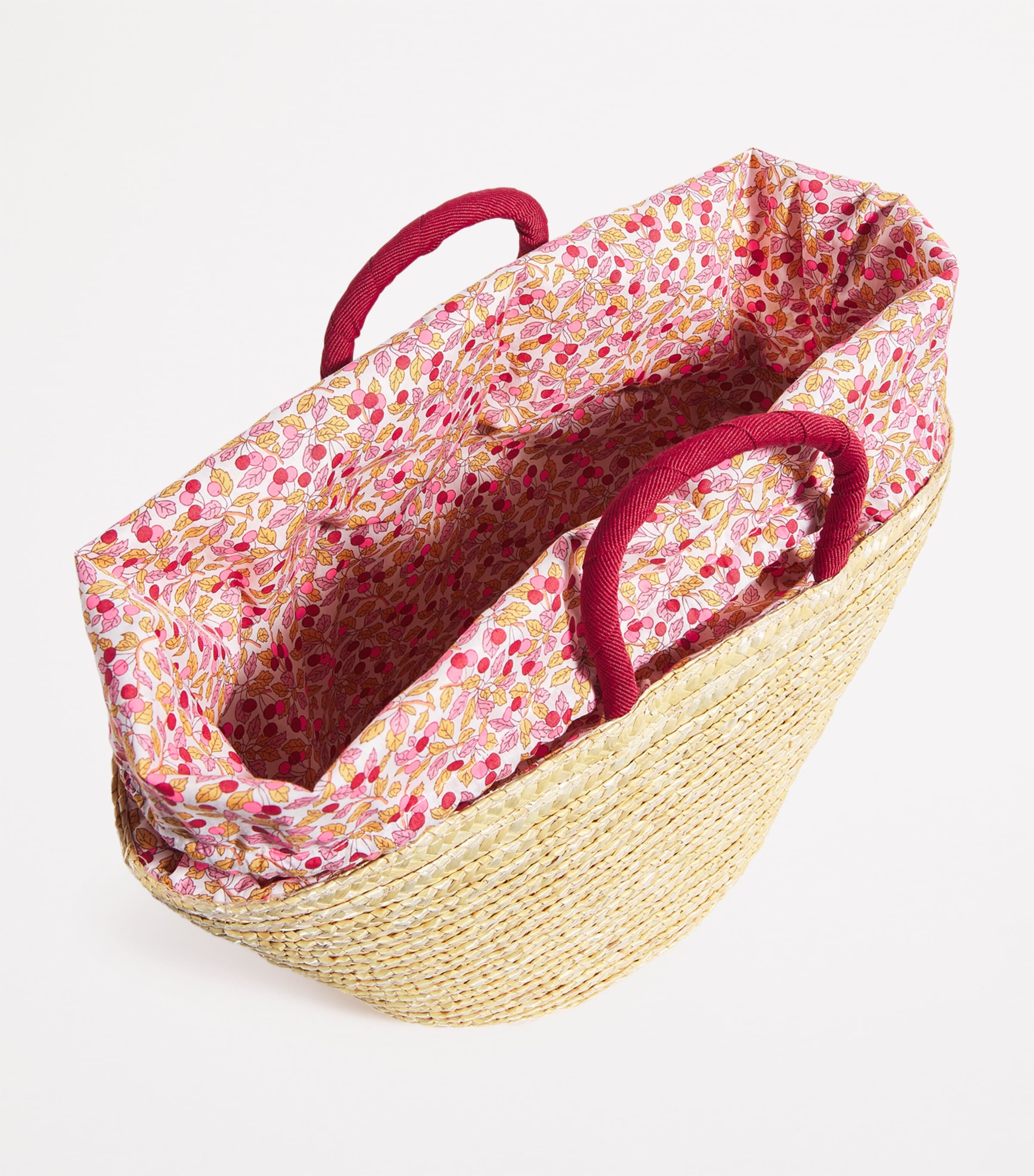 Straw Bucket Bag 001 NATRAL Image 3