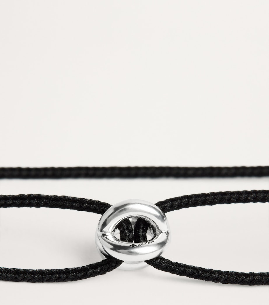 Polished Sterling Silver Le 1g Bracelet BLACK Image 3