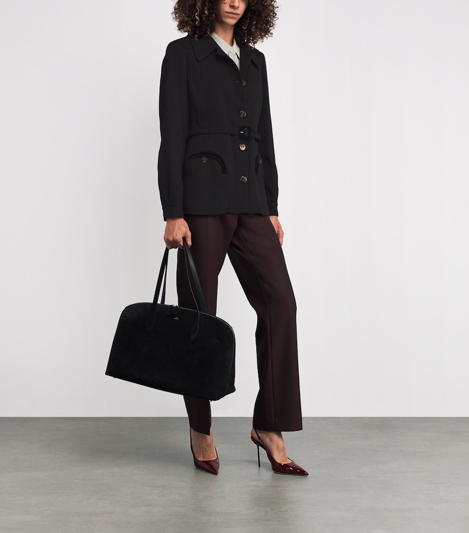 Belted Luna Paint Jacket N000 BLACK Image 2