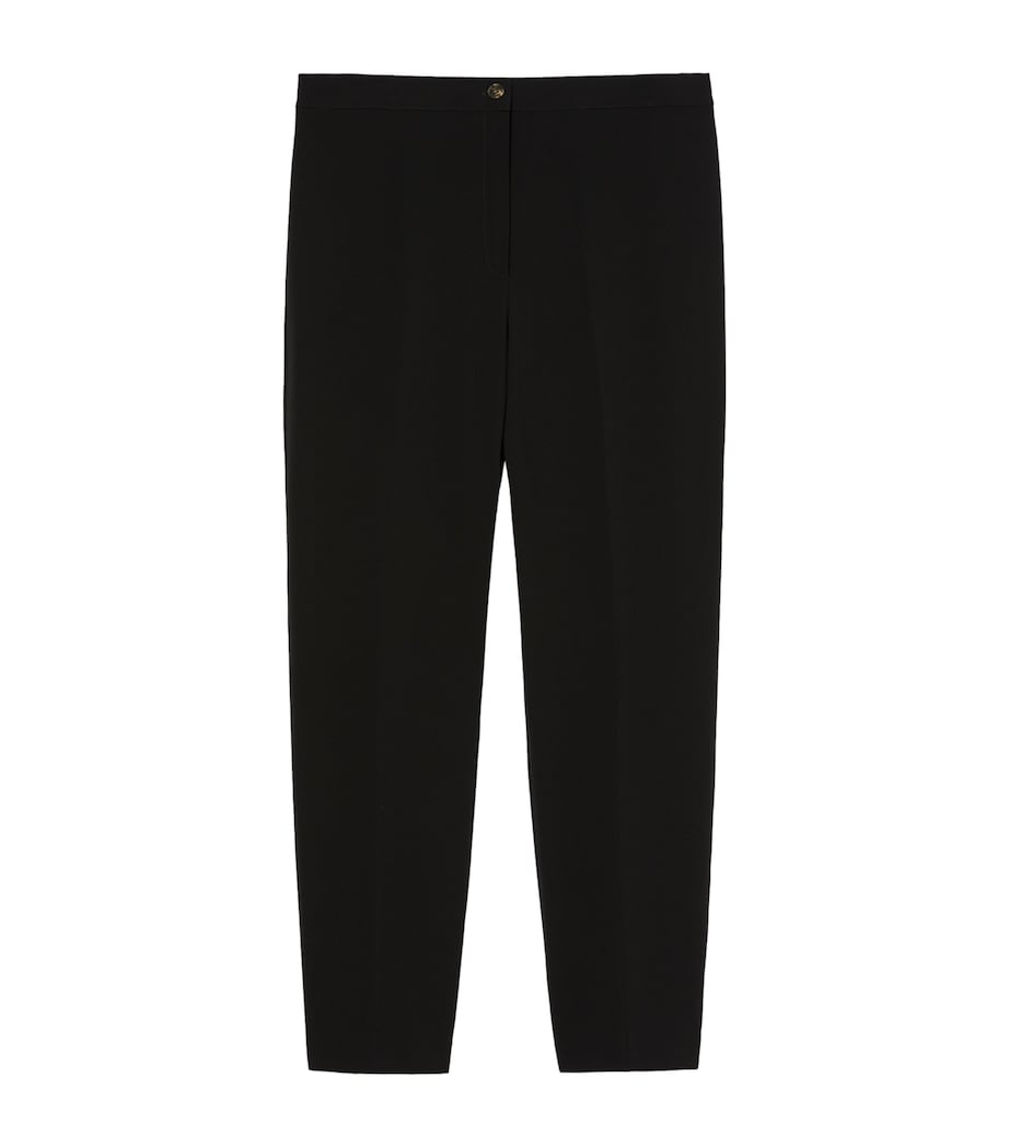 Cady Cropped Slim Trousers BLACK Image 1