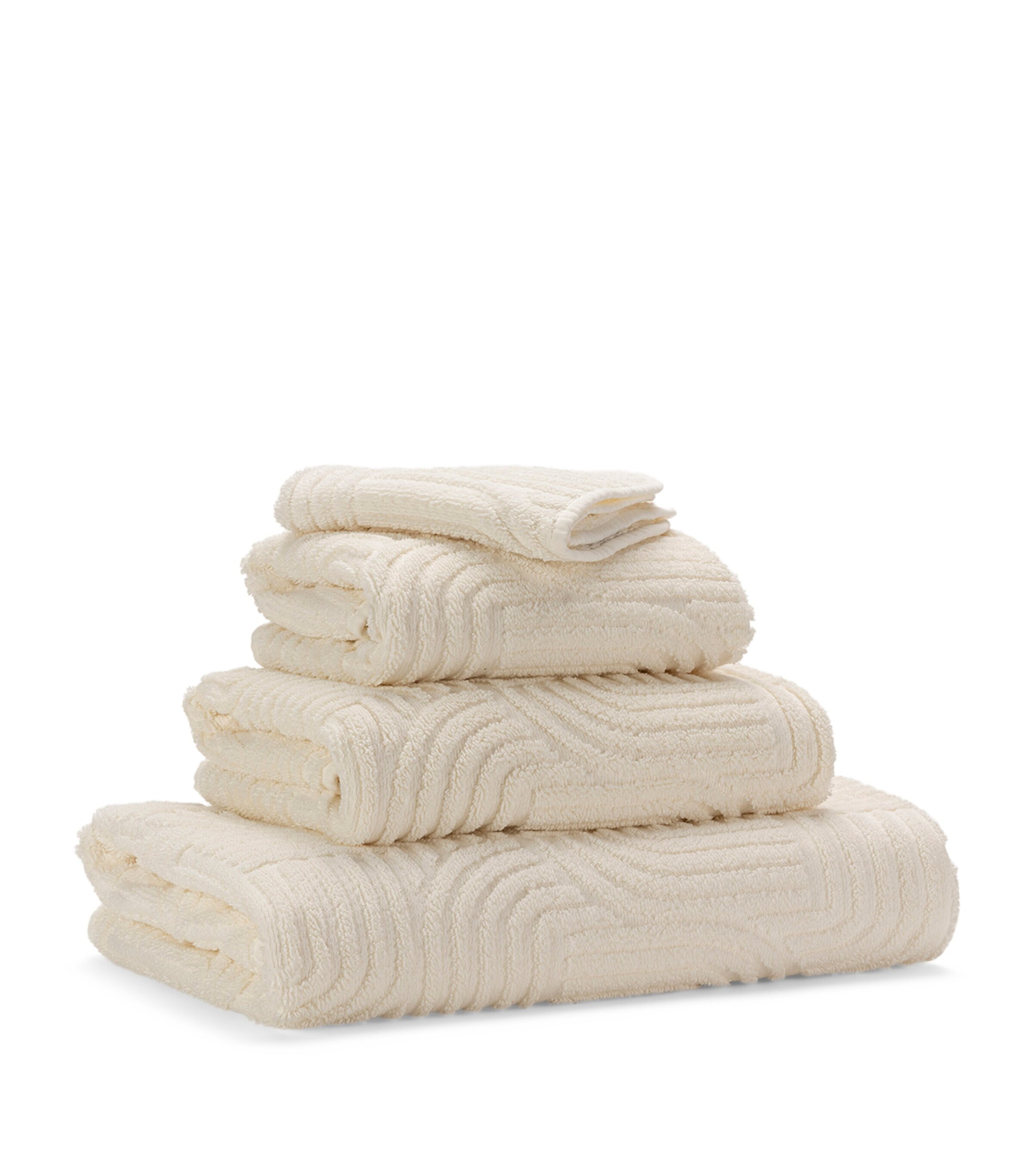 Abyss & Habidecor Egyptian Cotton Olly Bath Towel (70cm x 140cm) Ivory Image 2