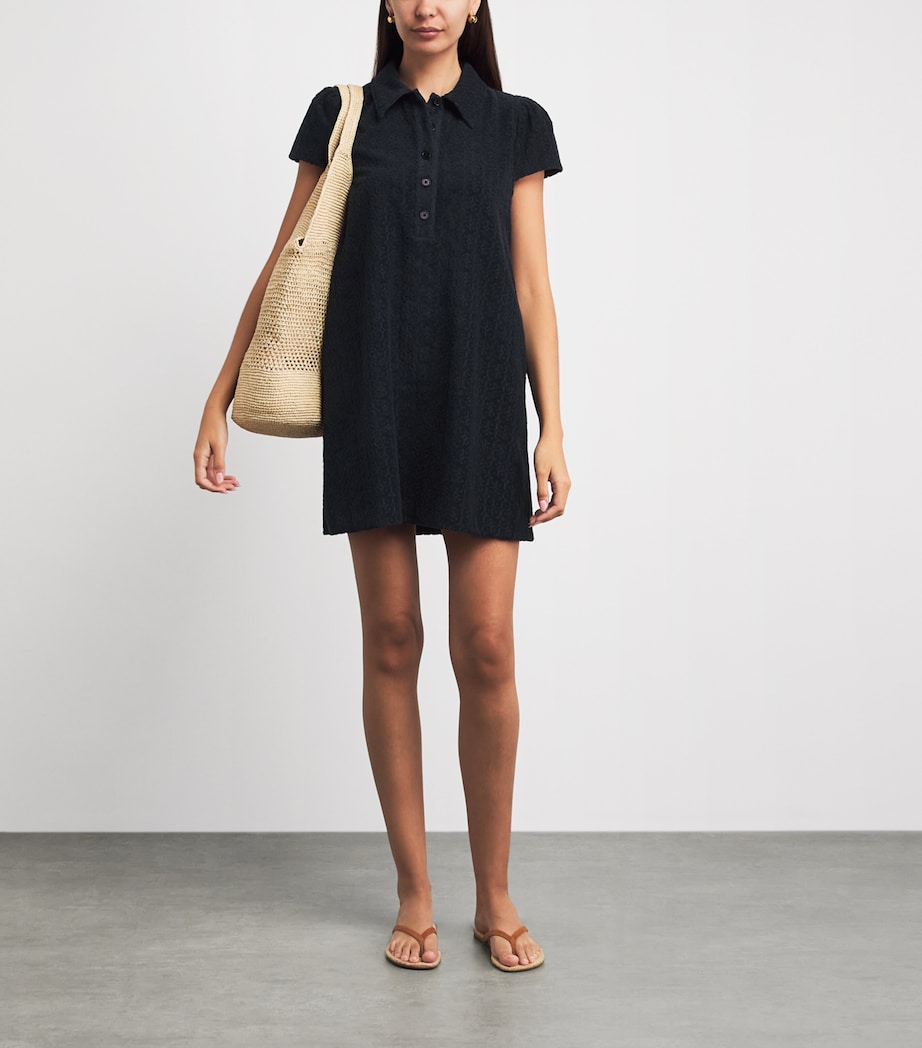 ME+EM Womens Jacquard Swing Mini Dress Navy Image 2