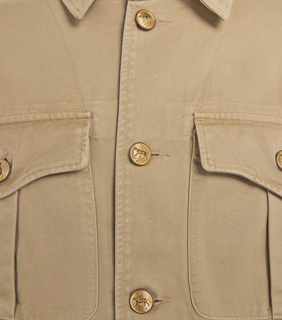 Polo Ralph Lauren Mens Cotton Crestwood Utility Jacket Surrey Tan X Image 6