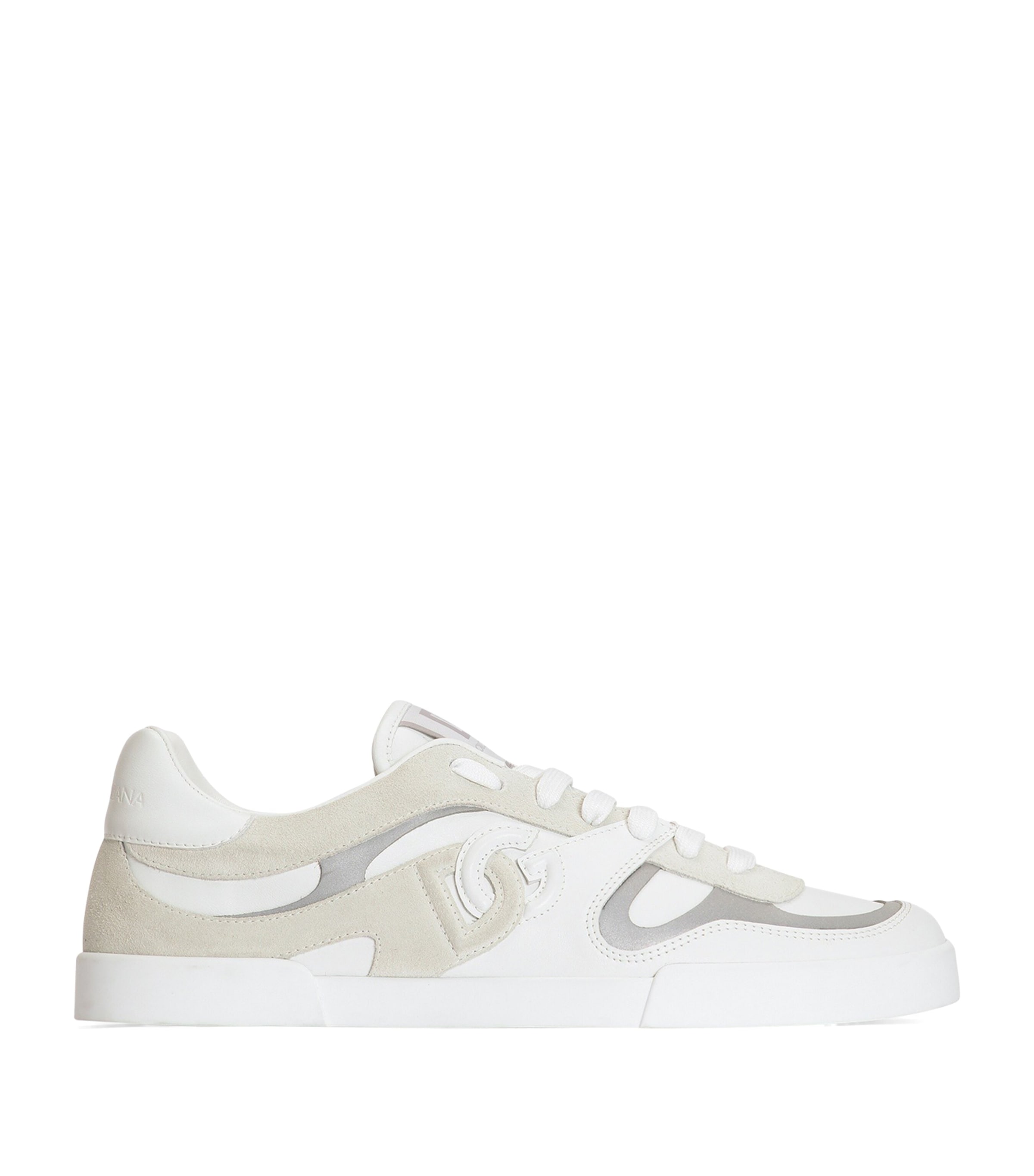Dolce&Gabbana Leather-Panelled Logo Sneakers Bianco/ghiacci Image 1