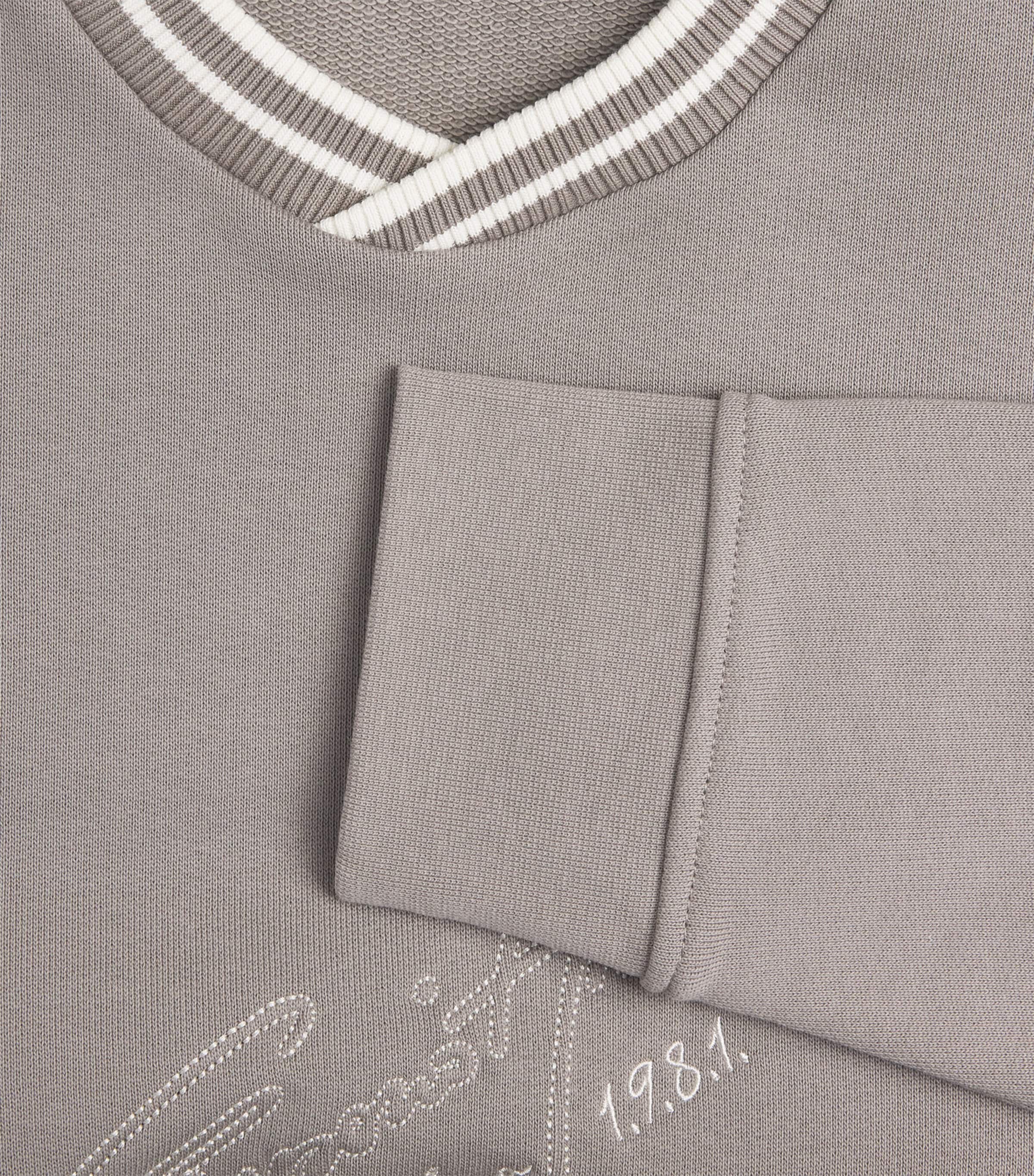 Cotton Embroidered Logo Sweatshirt U8049 Image 5