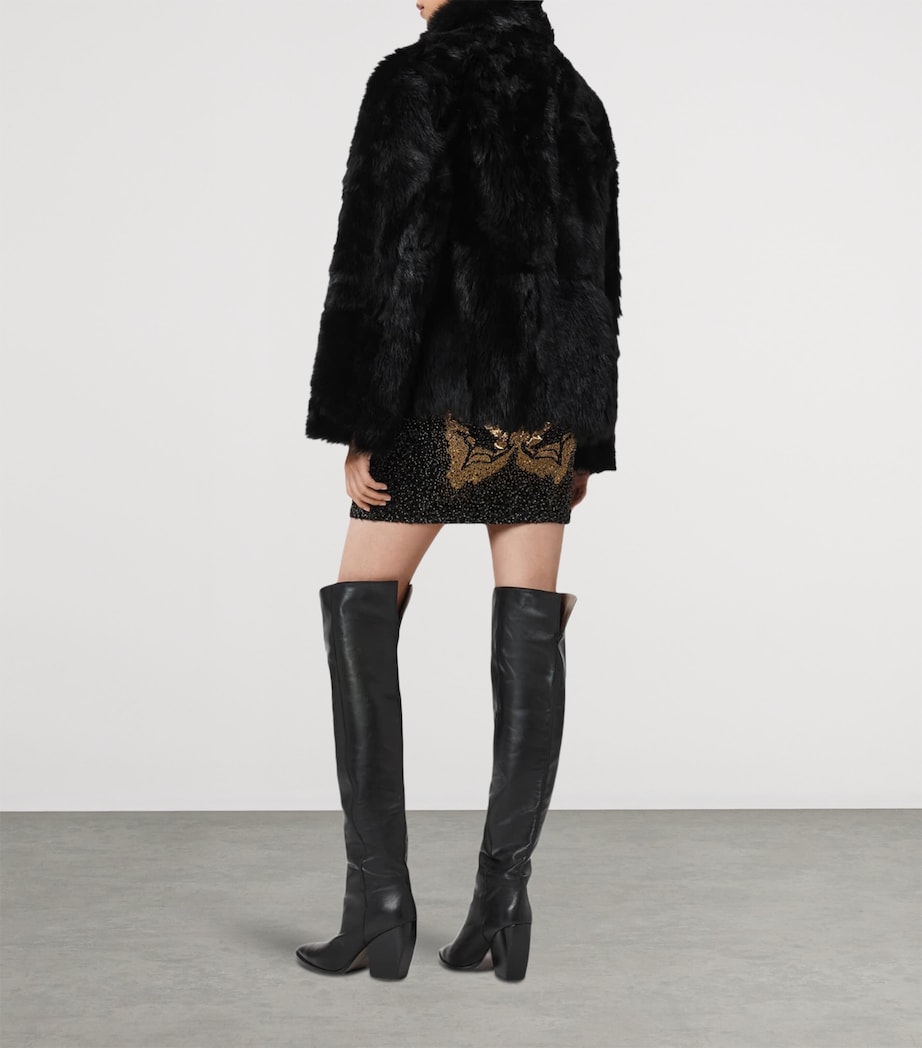 Embellished Jamilia Mini Skirt BLACK/GOLD Image 6