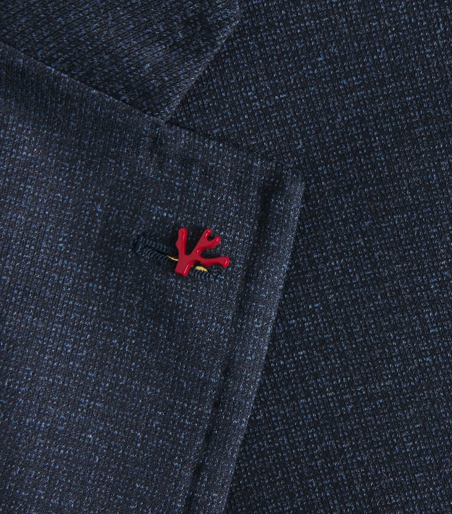 Isaia Mens Silk-Cotton Capri 2-Piece Suit Image 6