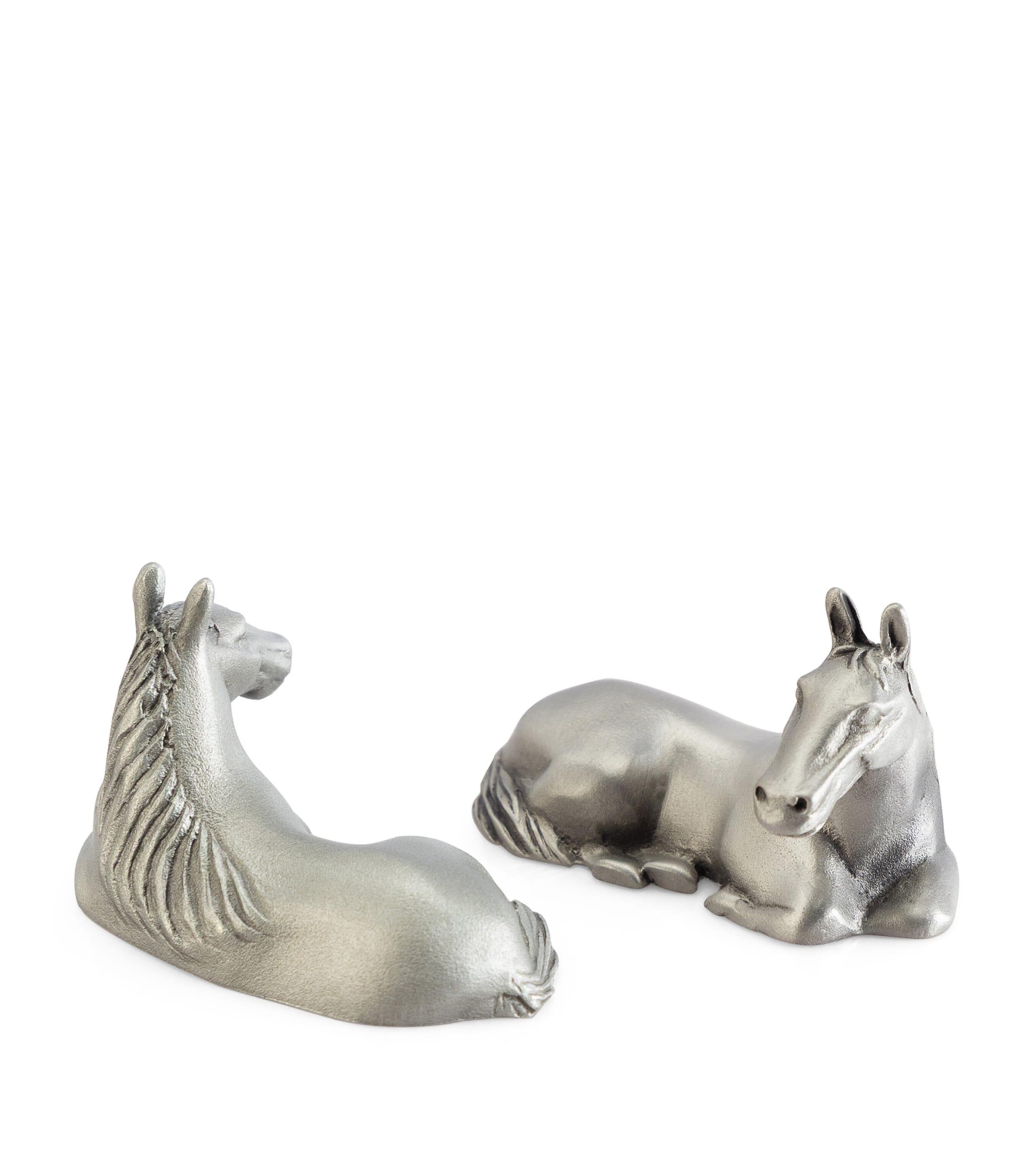 Pewter Horse Chockstick Rests (Set of 2) PEWTER Image 2