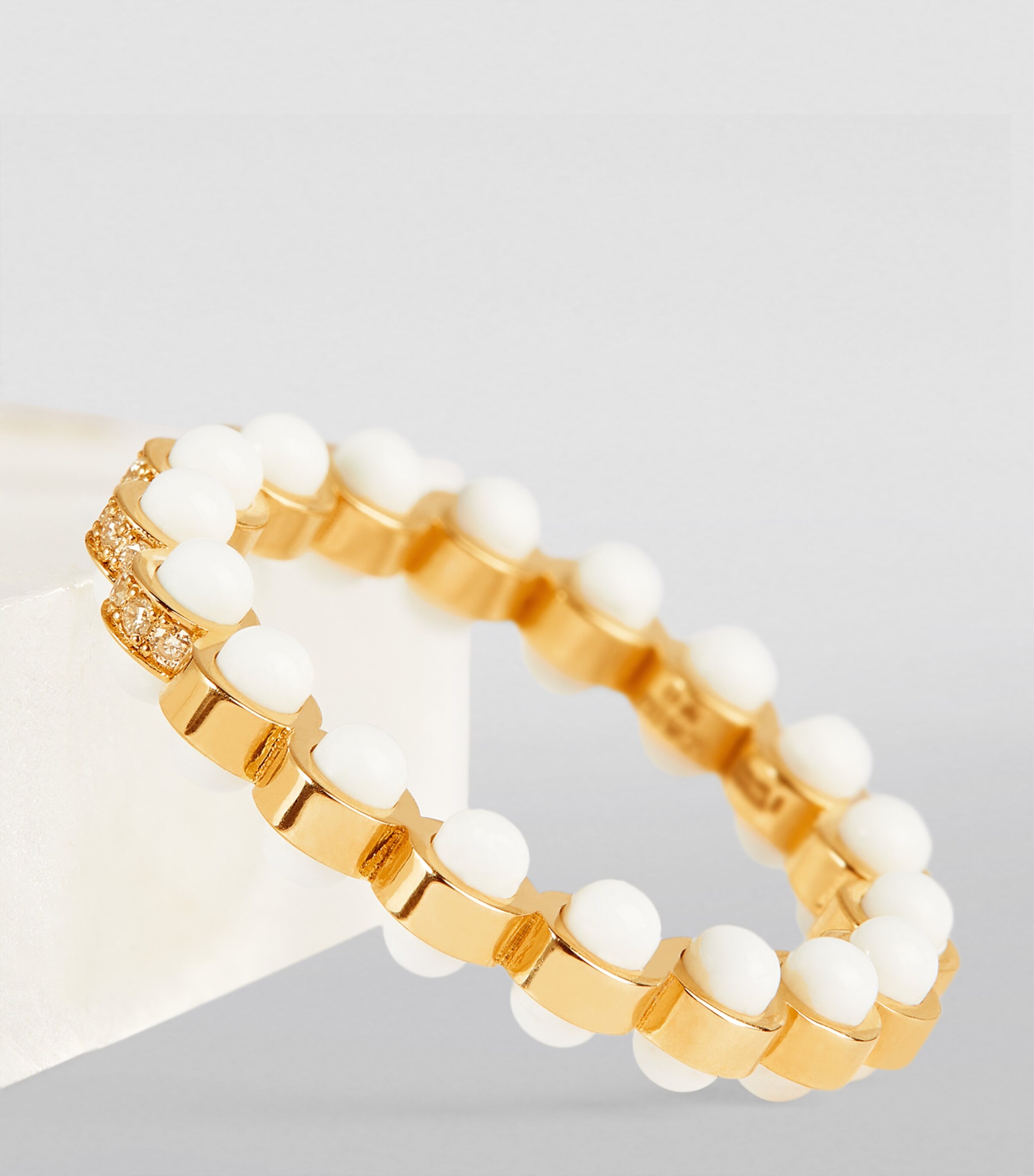L'ATELIER NAWBAR Yellow Gold, Diamond and Enamel The Hydrogen Ring Yellow Gold Image 6