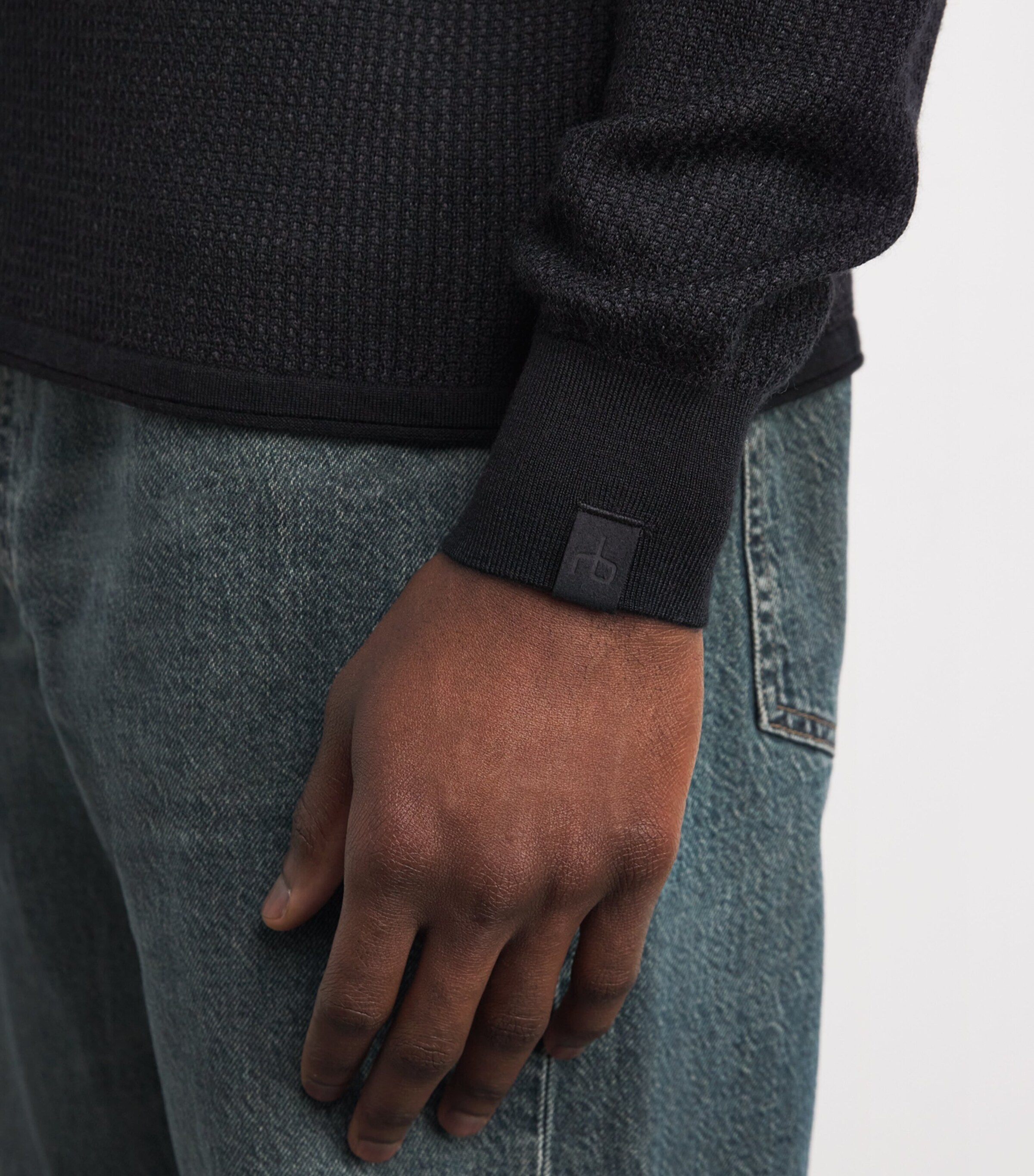 Wool-Blend Gregory Sweater BLACK Image 6