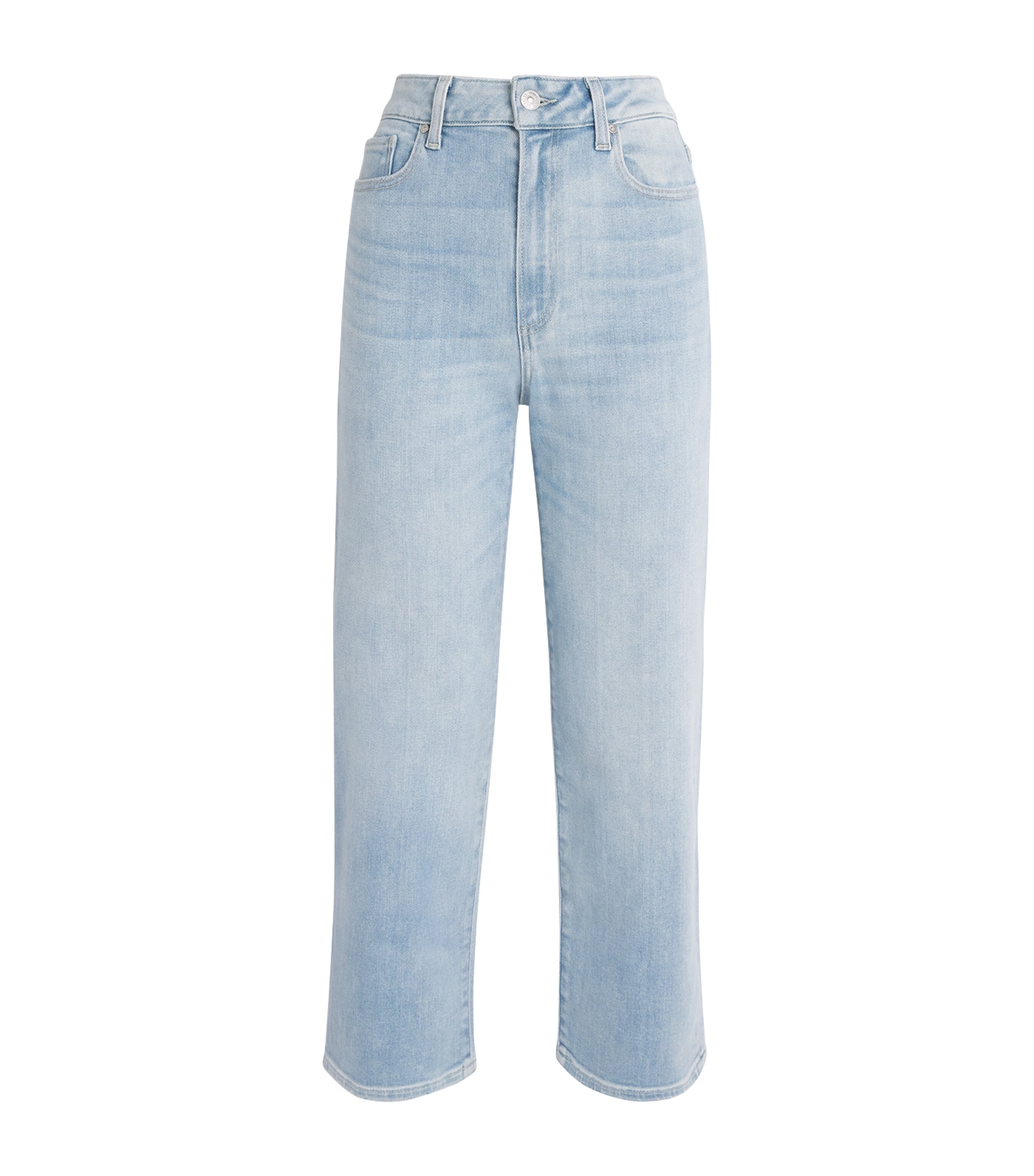 PAIGE Womens Cropped Anessa Wide-Leg Jeans Motif Image 1