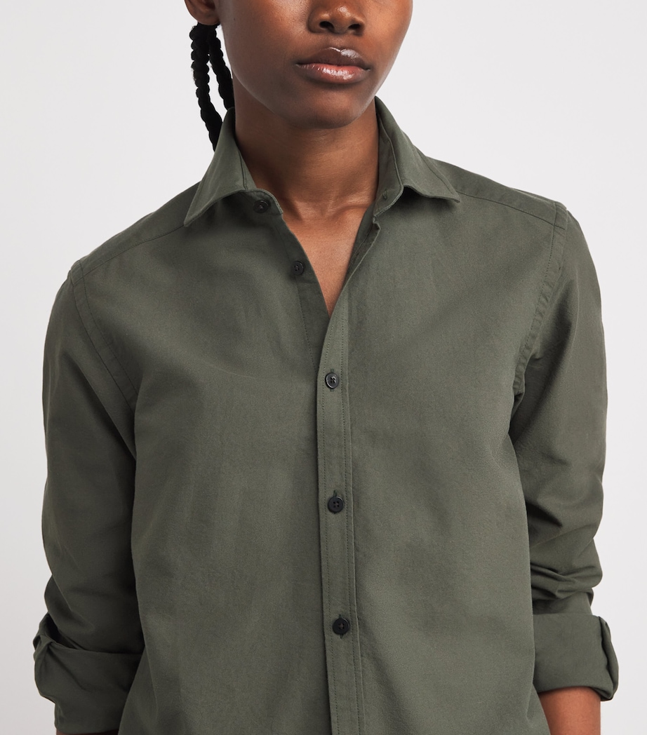 Cotton-Wool Classic Shirt DARK KHAKI Image 6