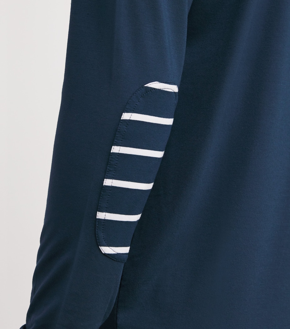 Jersey Cruise Elbow-Patch T-Shirt NAVY/STRIPE Image 6