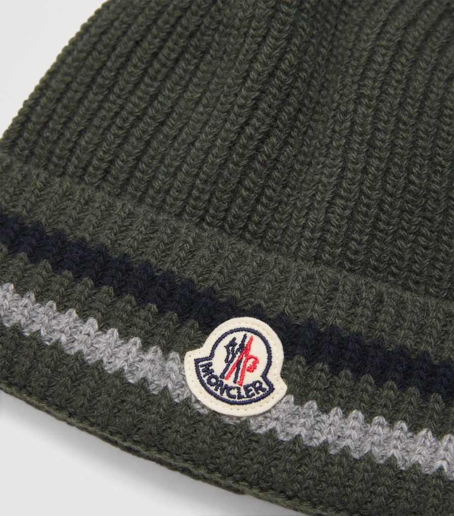 Virgin Wool Logo Patch Beanie 842 Image 3