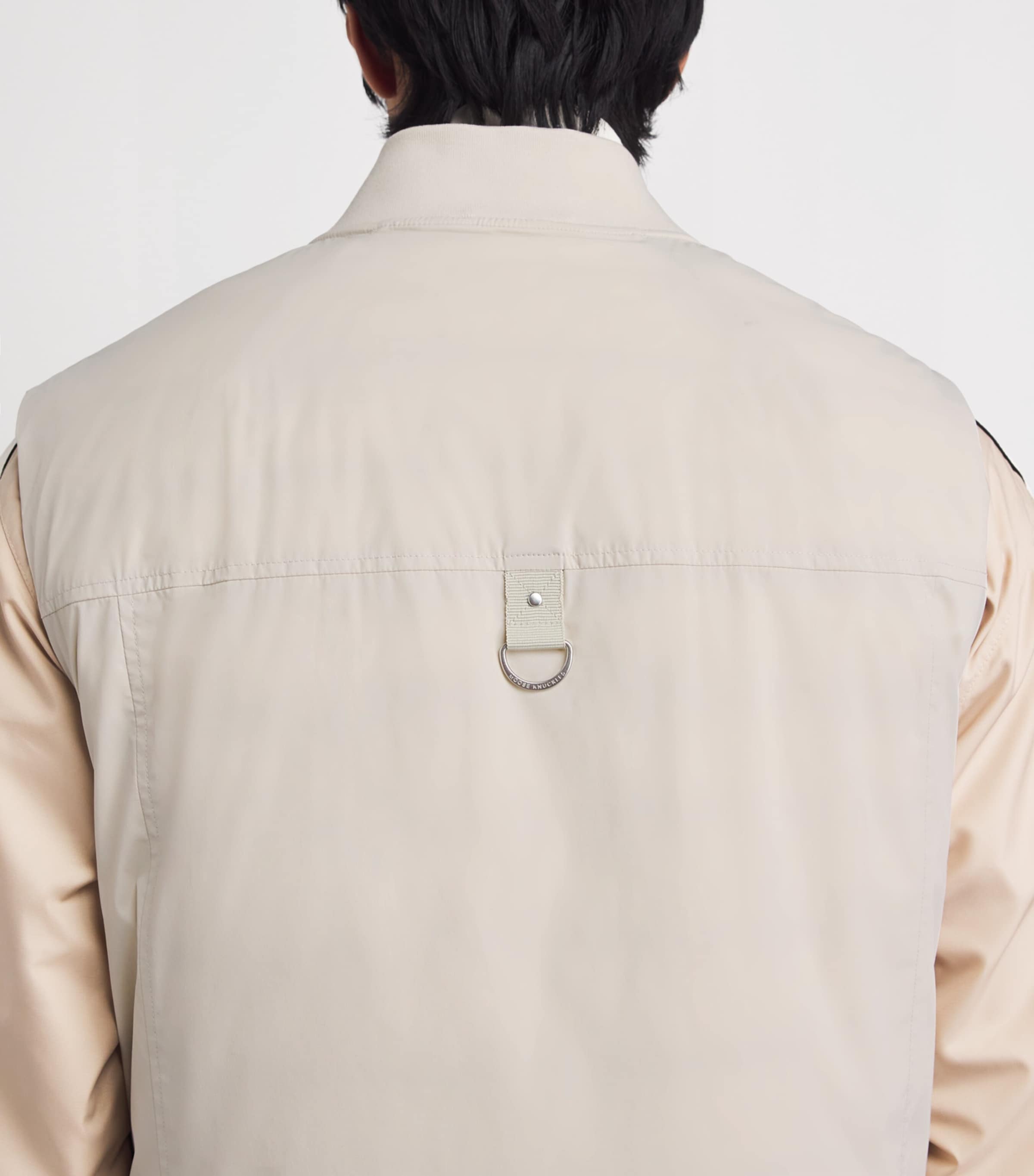 Moose Knuckles Mens Down-Filled Brixton Gilet Alabaster Image 3