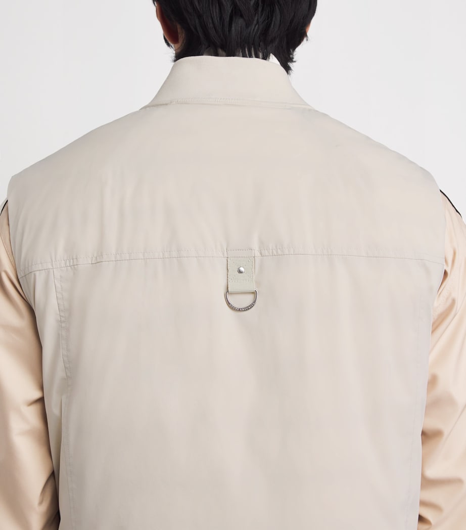 Moose Knuckles Mens Down-Filled Brixton Gilet Alabaster Image 3