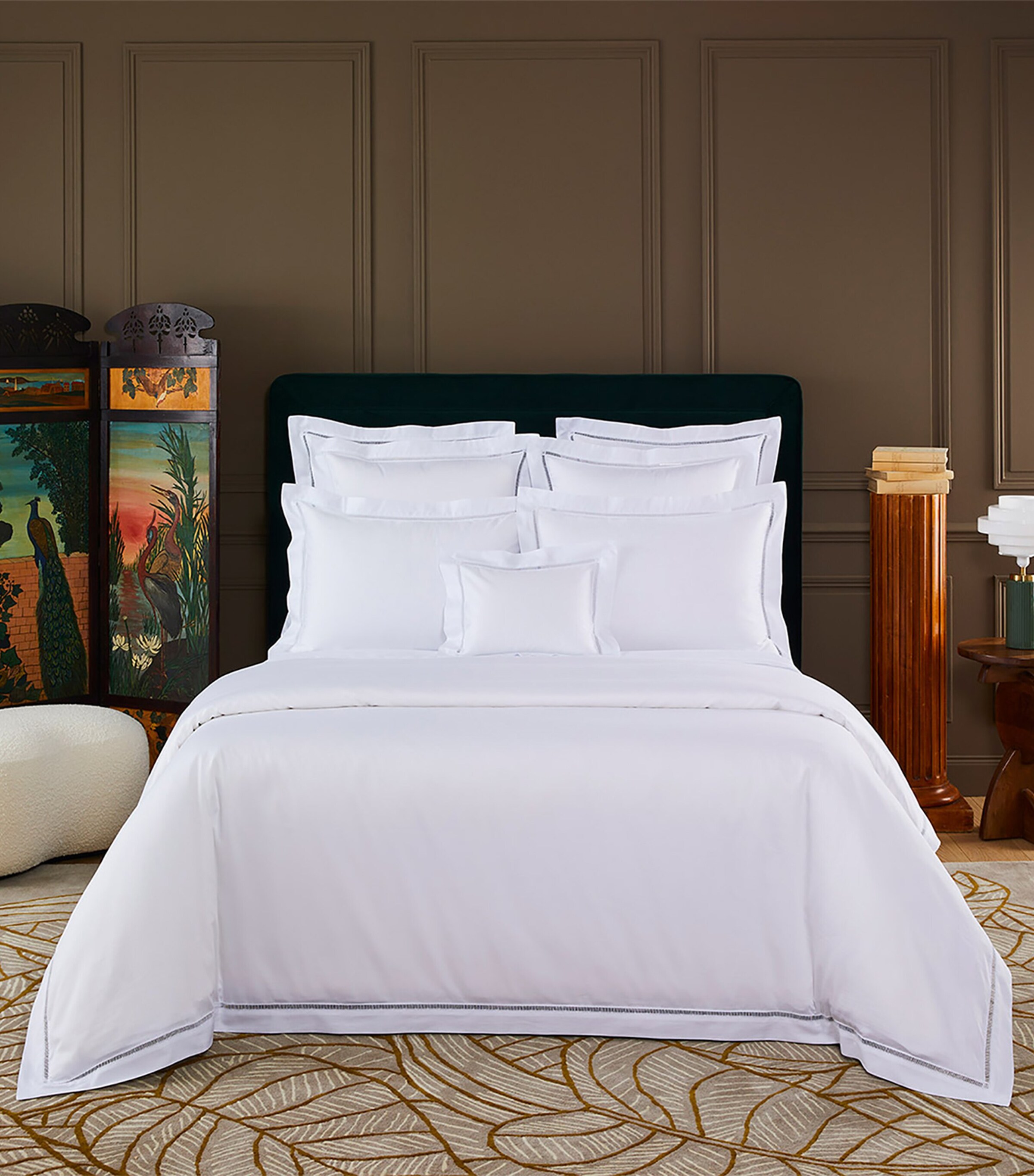 Yves Delorme Colisée Blanc Super King Duvet Cover (220cm x 260cm) Blanc Image 2