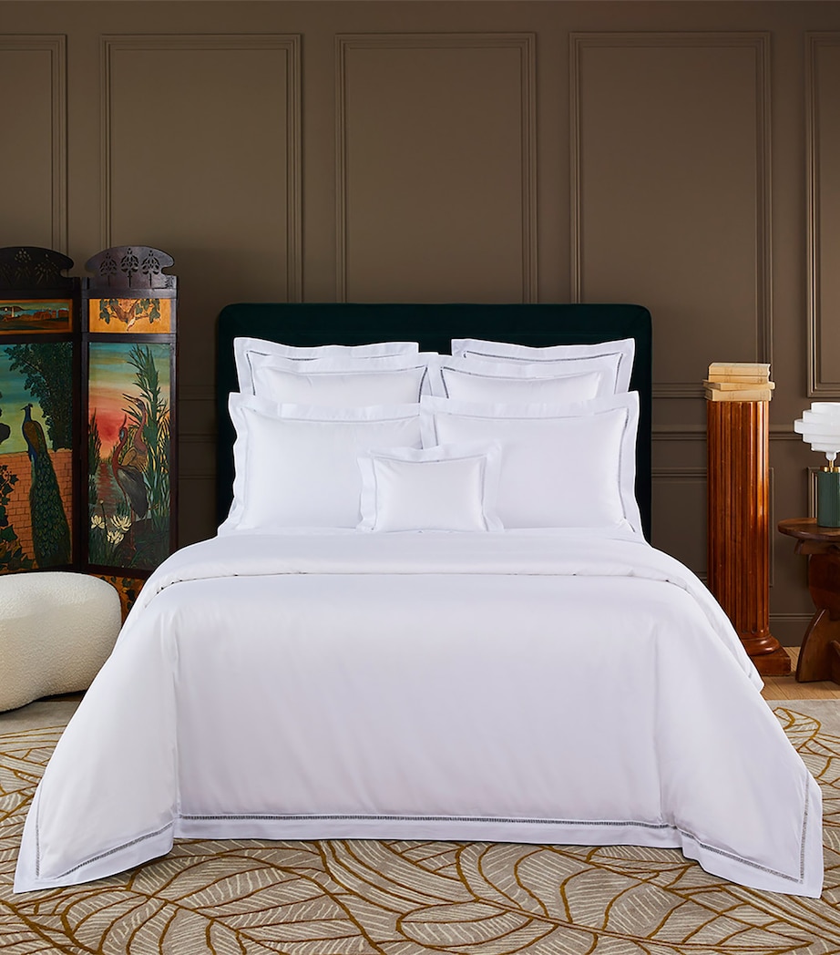 Yves Delorme Colisée Blanc Super King Duvet Cover (220cm x 260cm) Blanc Image 2