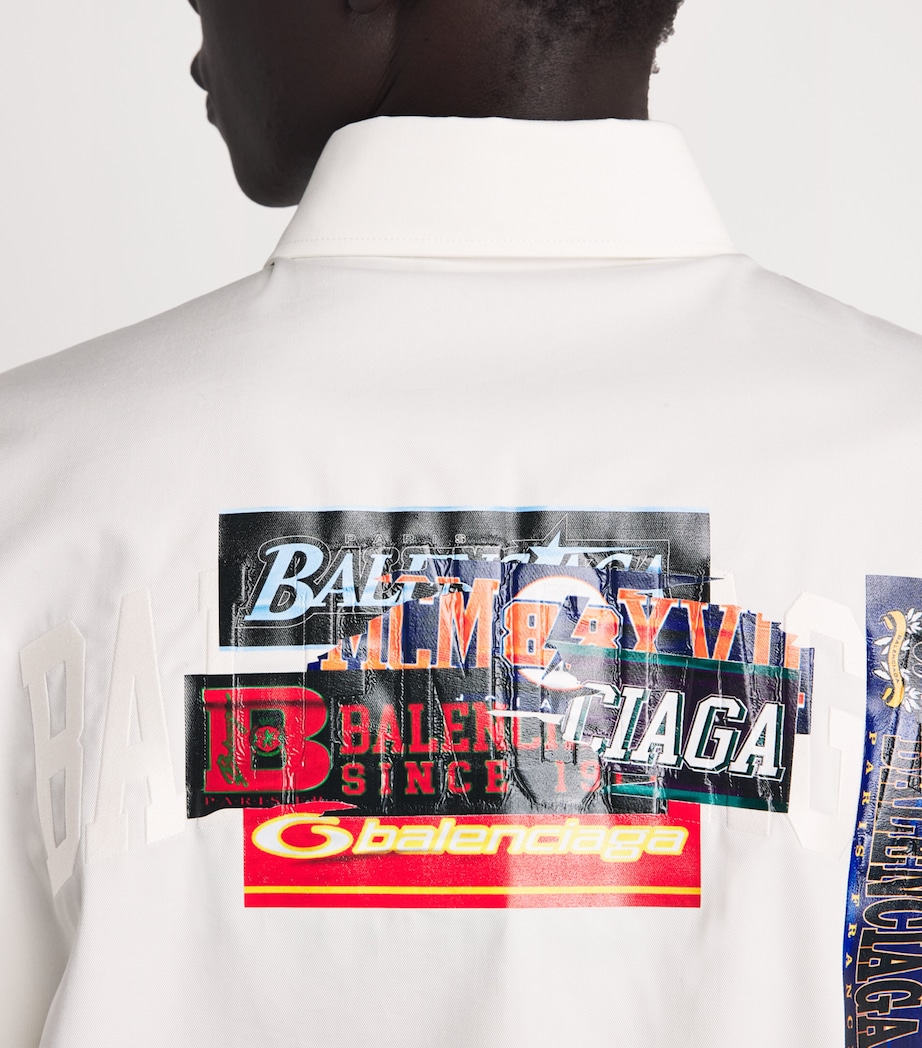 Balenciaga Mens Cotton Security Tape Shirt Image 3