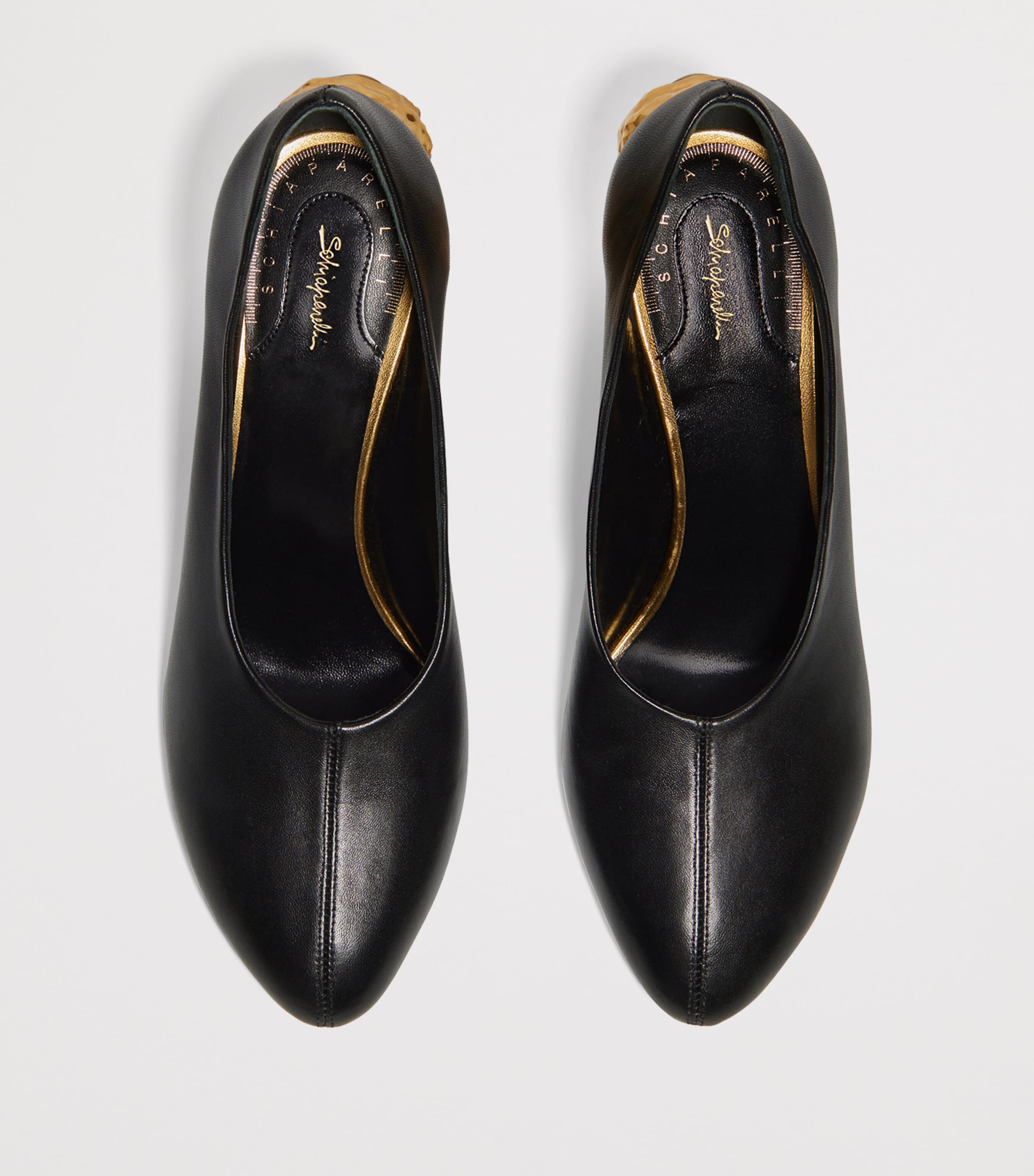 Schiaparelli Leather Totem Pumps Black Image 4