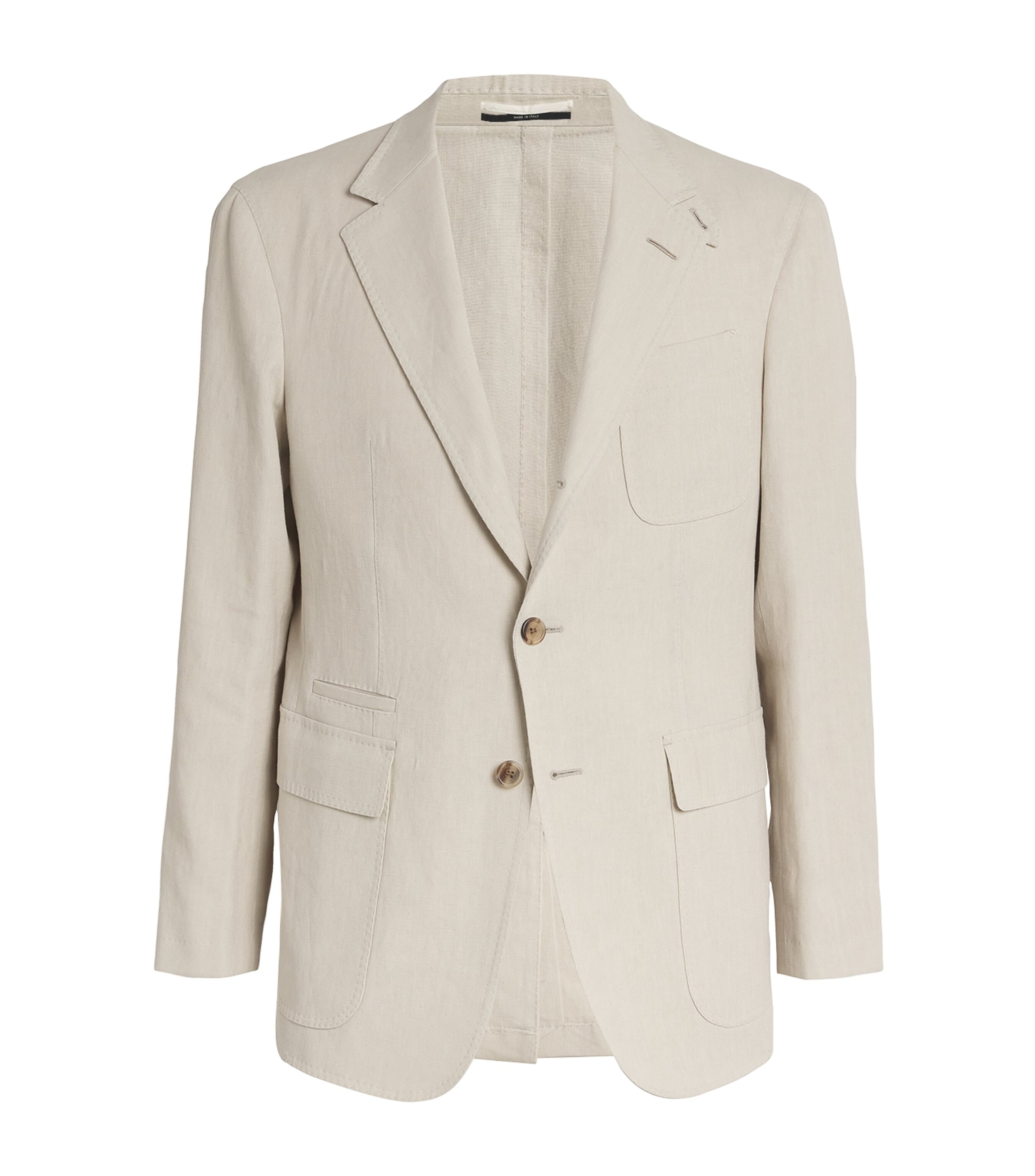 DUNHILL LINEN SINGLE-BREASTED BLAZER