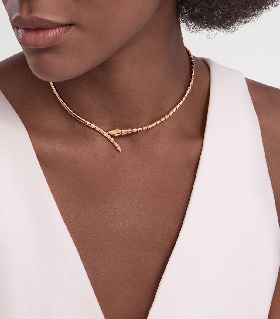 Rose Gold Serpenti Viper Necklace GOLD Image 3