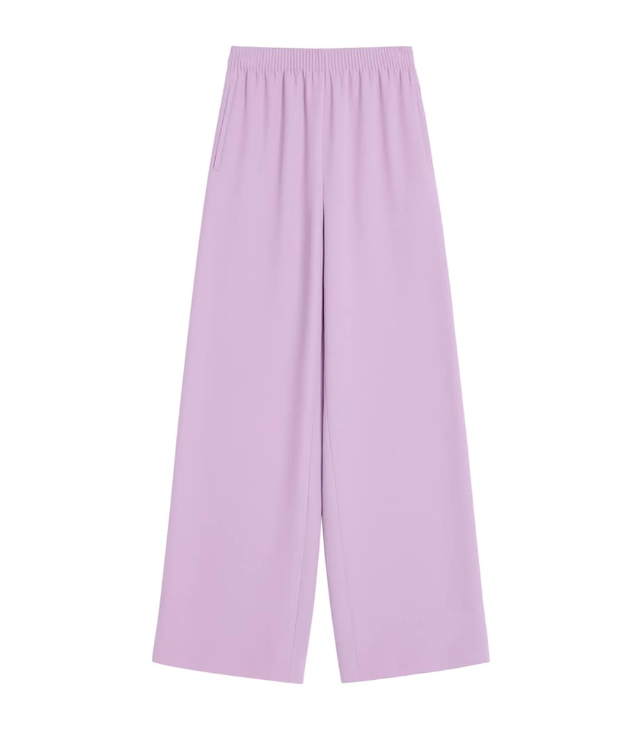 Valentino Womens Silk Wide-Leg Trousers Image 1
