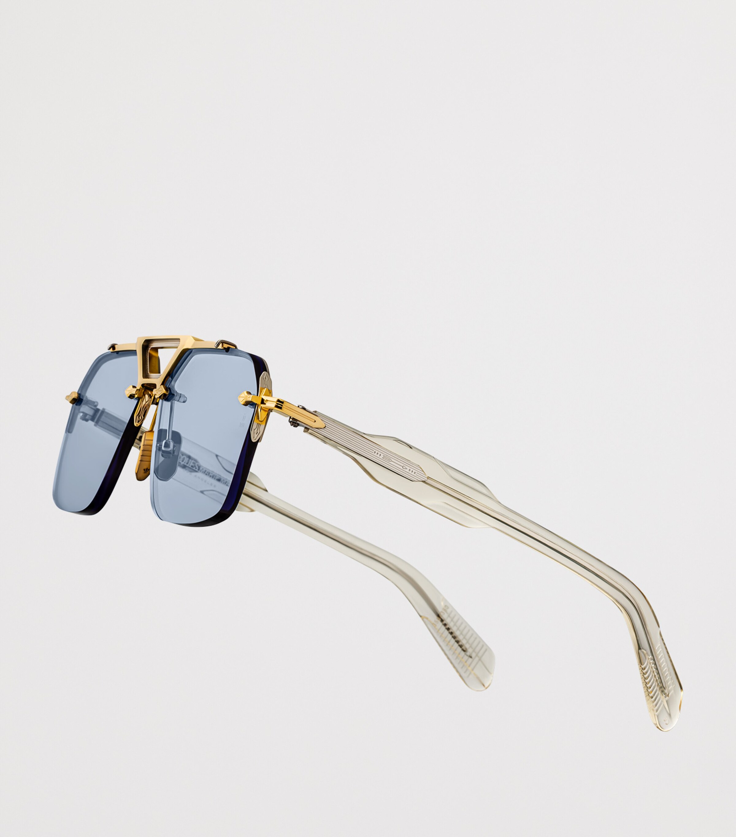 Jacques Marie Mage Metal Silverton Sunglasses Baby Blue Image 2