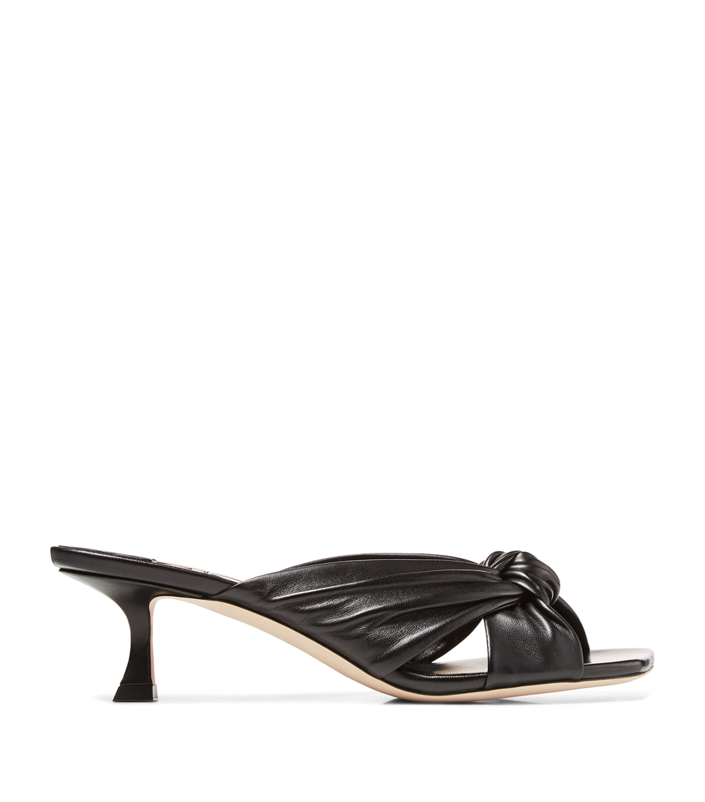 Jimmy Choo Avenue 50 Leather Mules In Black