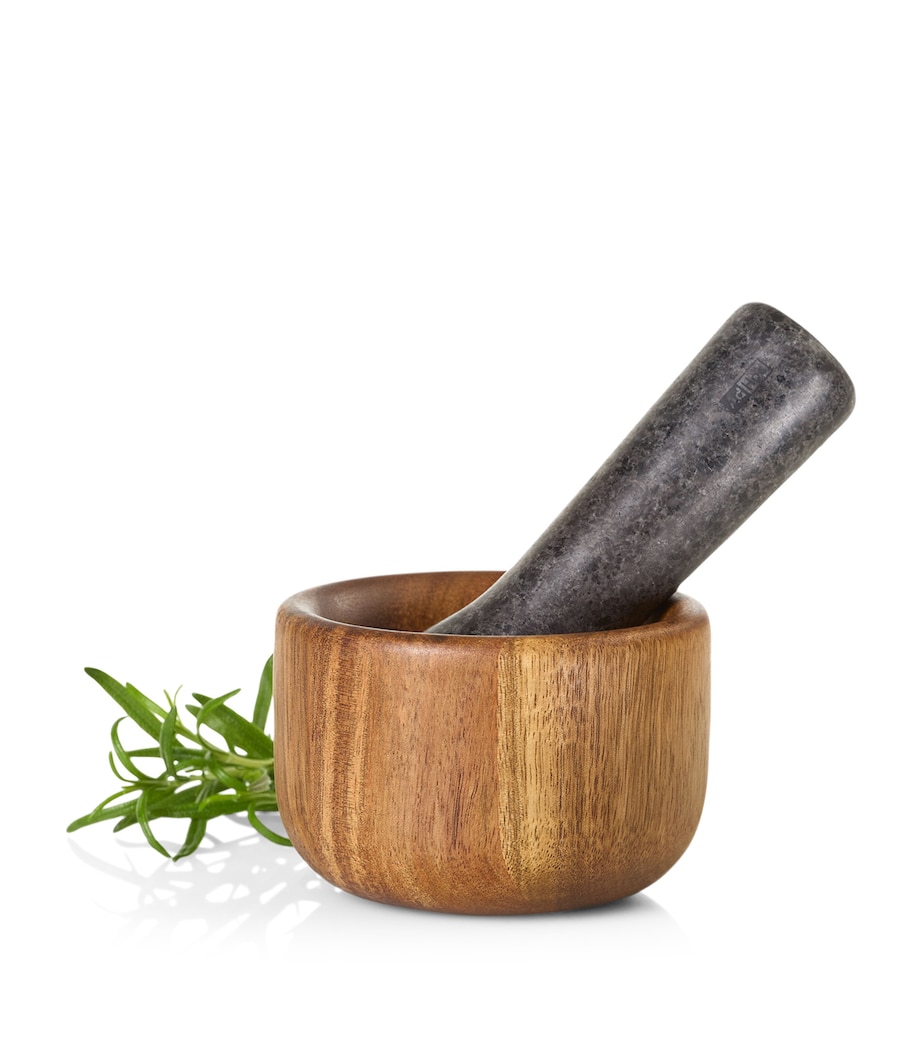 AdHoc Small Taru Pestle and Mortar Wood And Granite Image 5